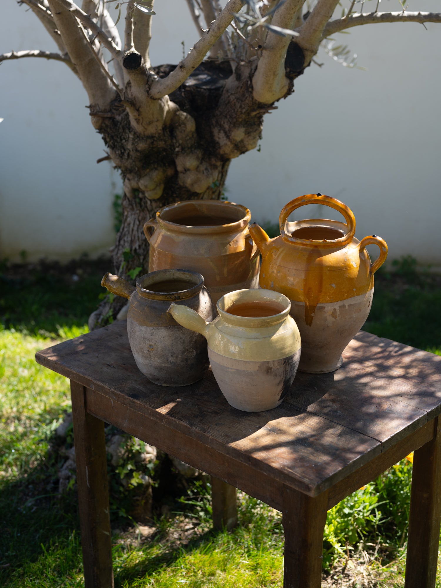 Vintage French Ceramic Vessel | Side Handle | Butter