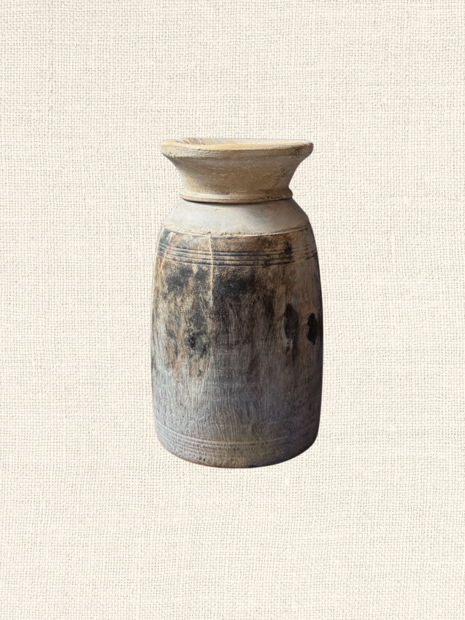 Teak Wooden Pot