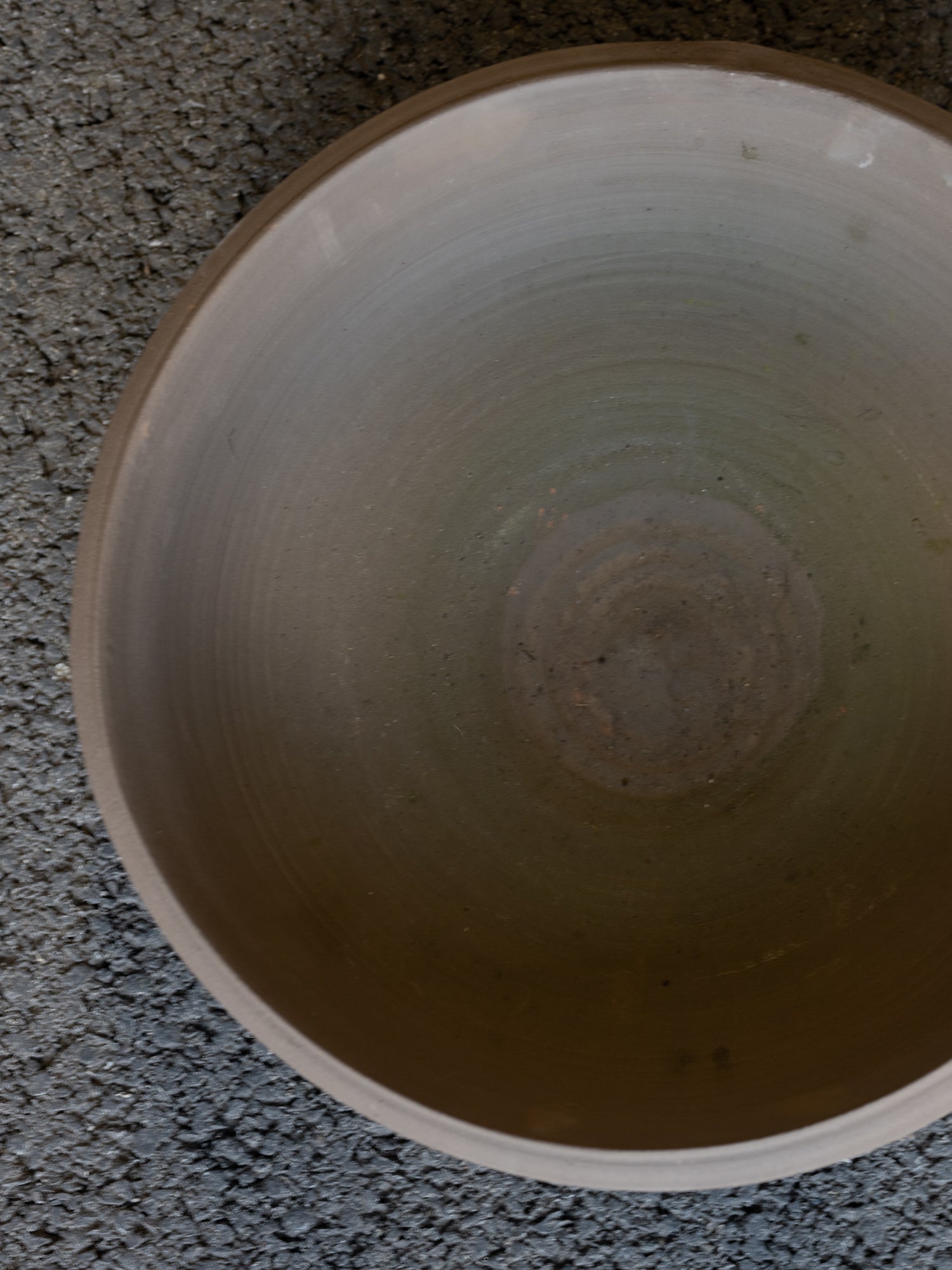 Vintage French Ceramic Low Bowl | Raw Clay