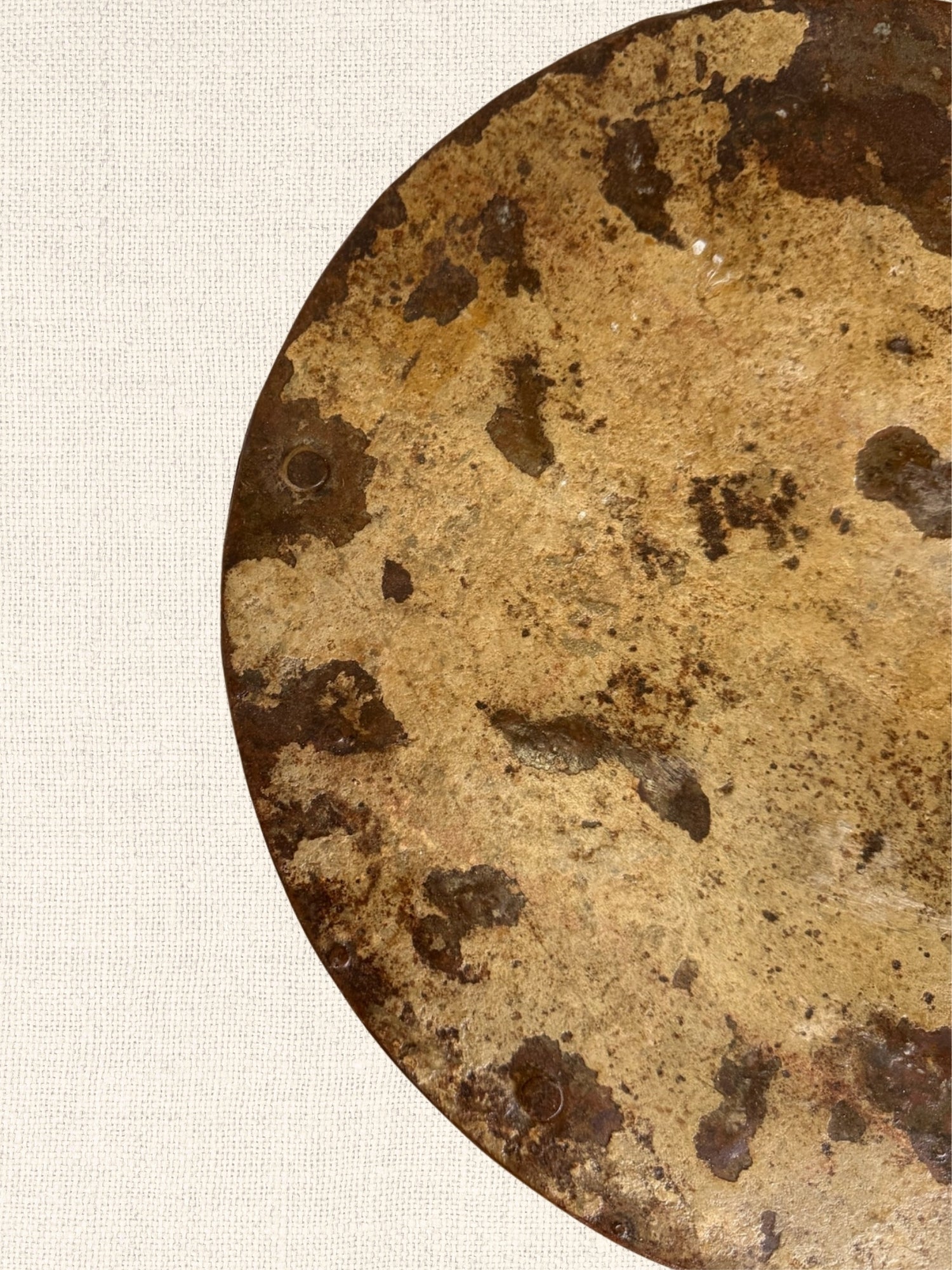 Distressed Iron Bar Stool
