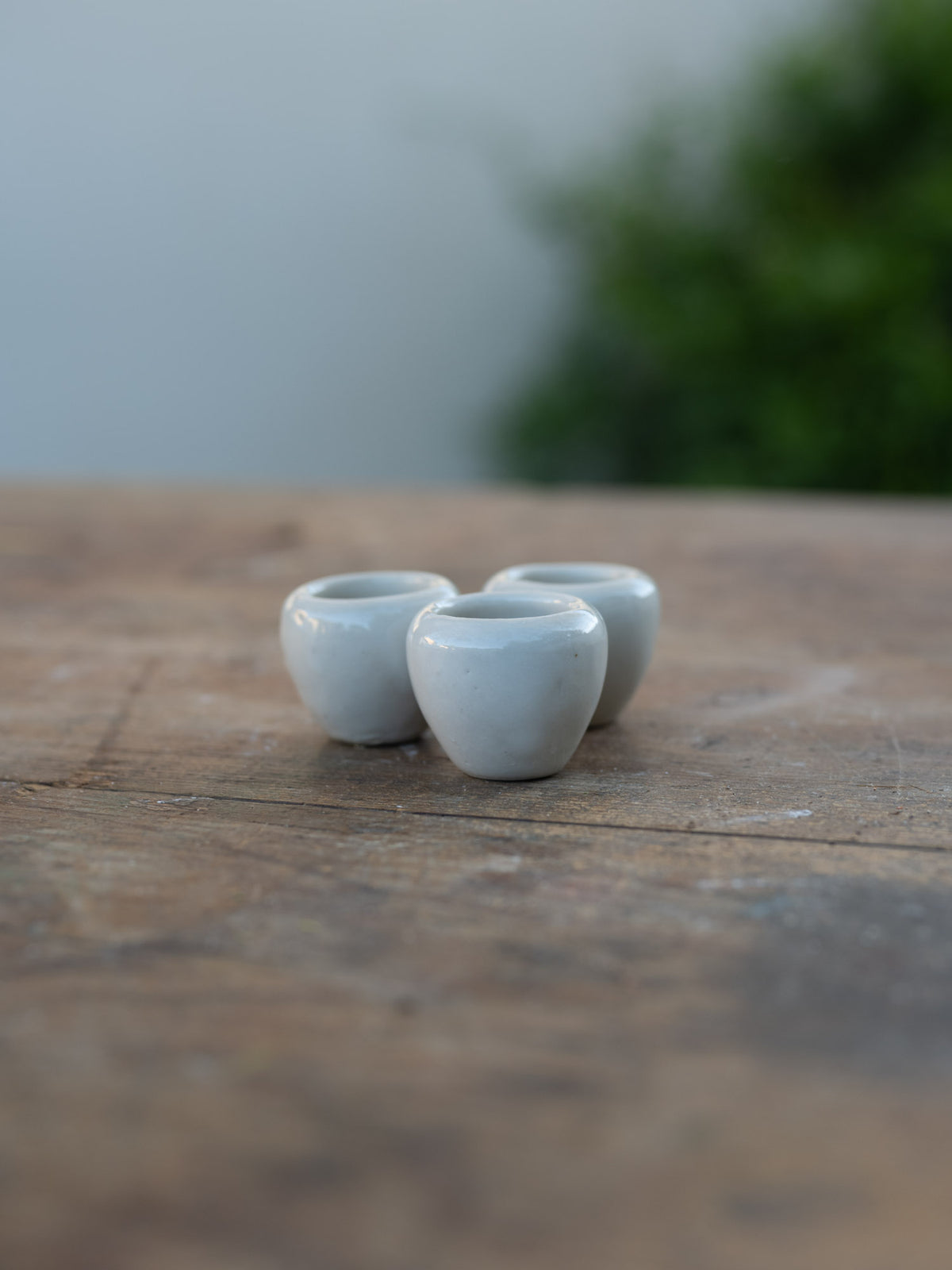 Vintage French Escargot Vessel | White