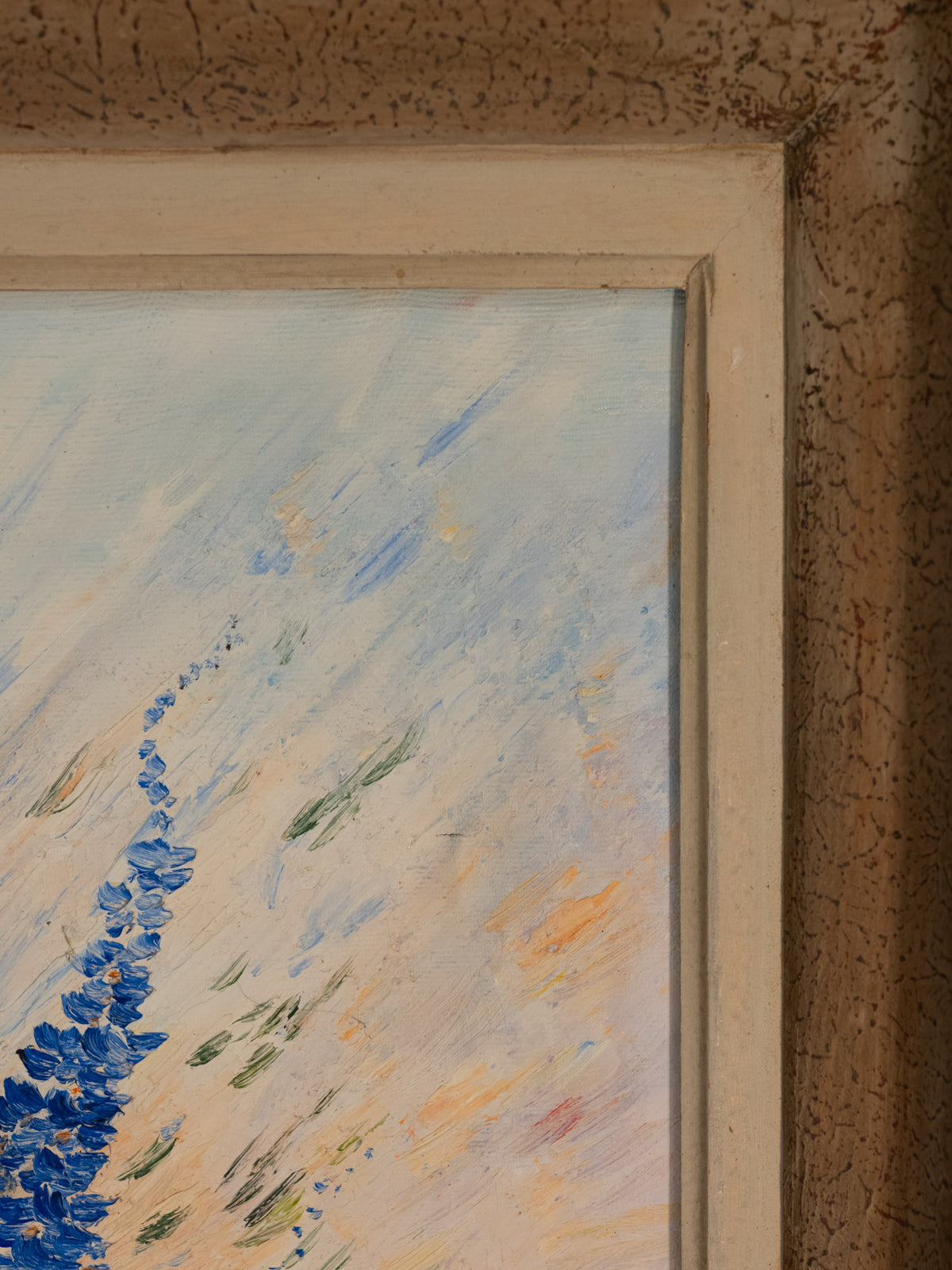 Vintage French Art | Janine | Grand Bouquet| Framed