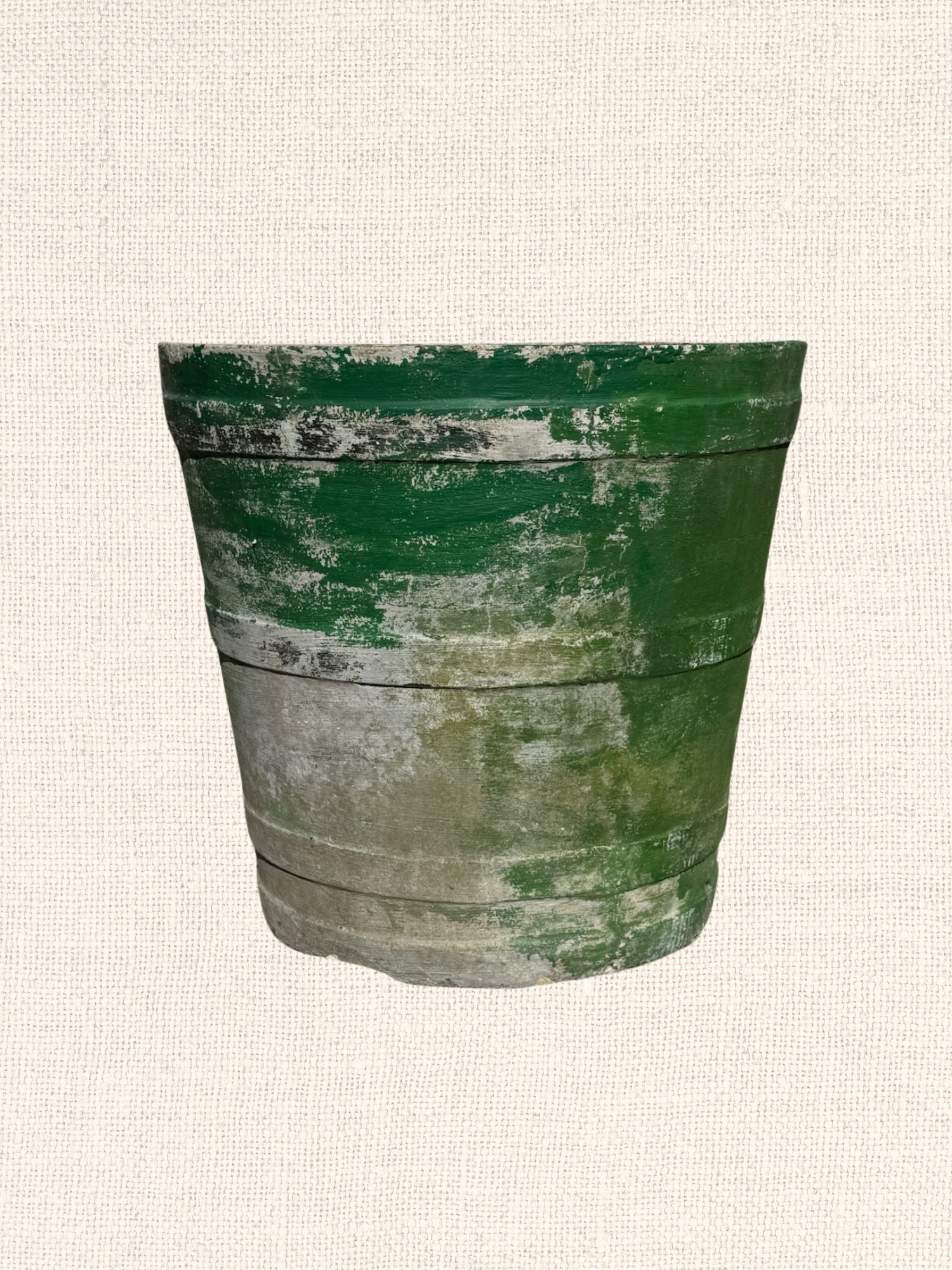 Vintage European Concrete Planter| Green | Large