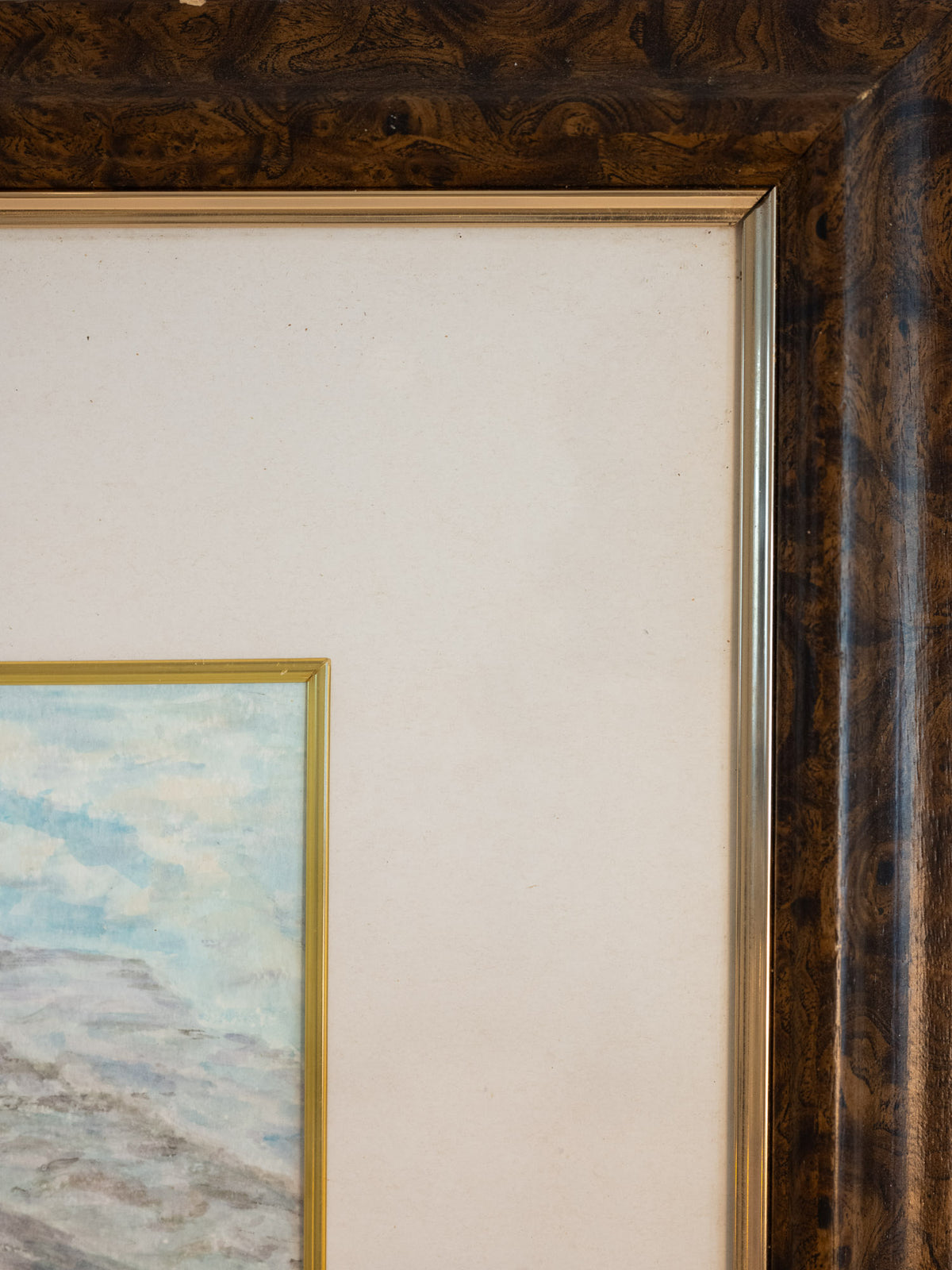 Vintage French Art | Impressionist Church Building | Framed