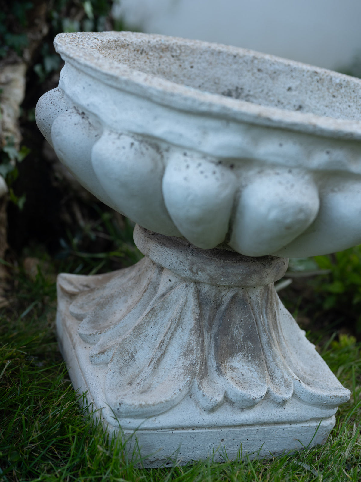 Vintage Cast-Stone Garden Urn | Small