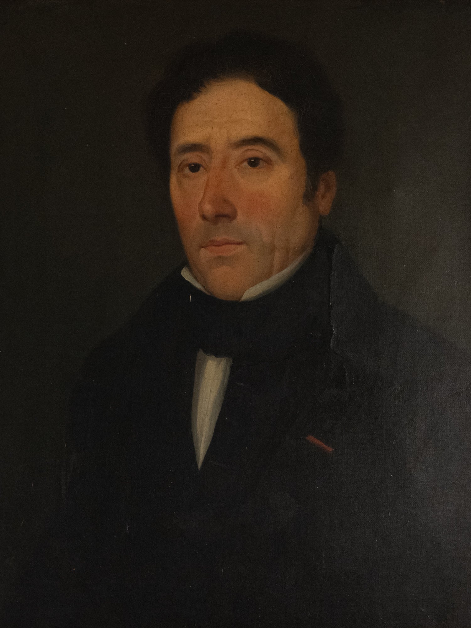 Vintage French Art | A Gentleman's Portrait | Oil | Framed