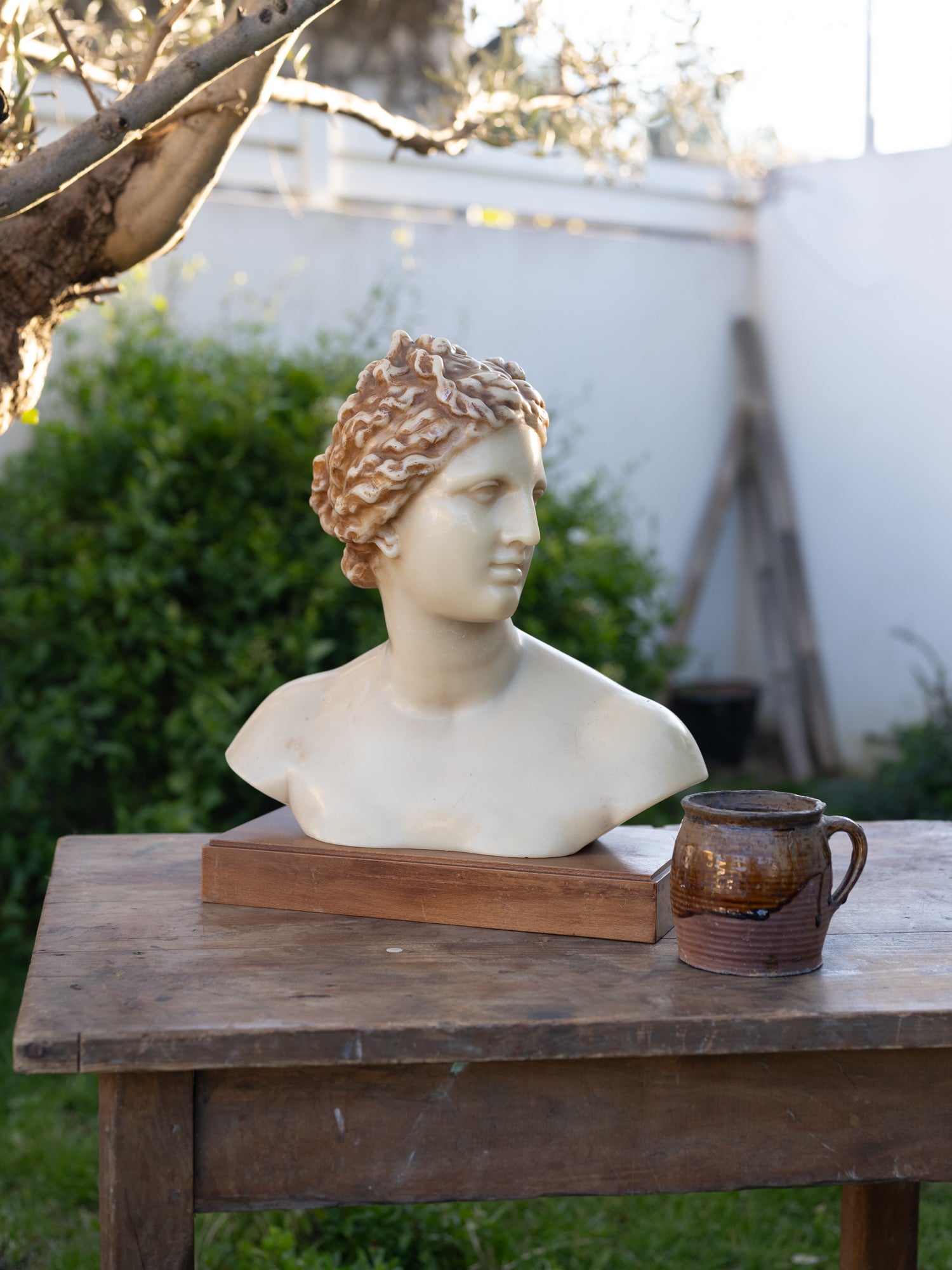 Vintage French Resin Female Bust