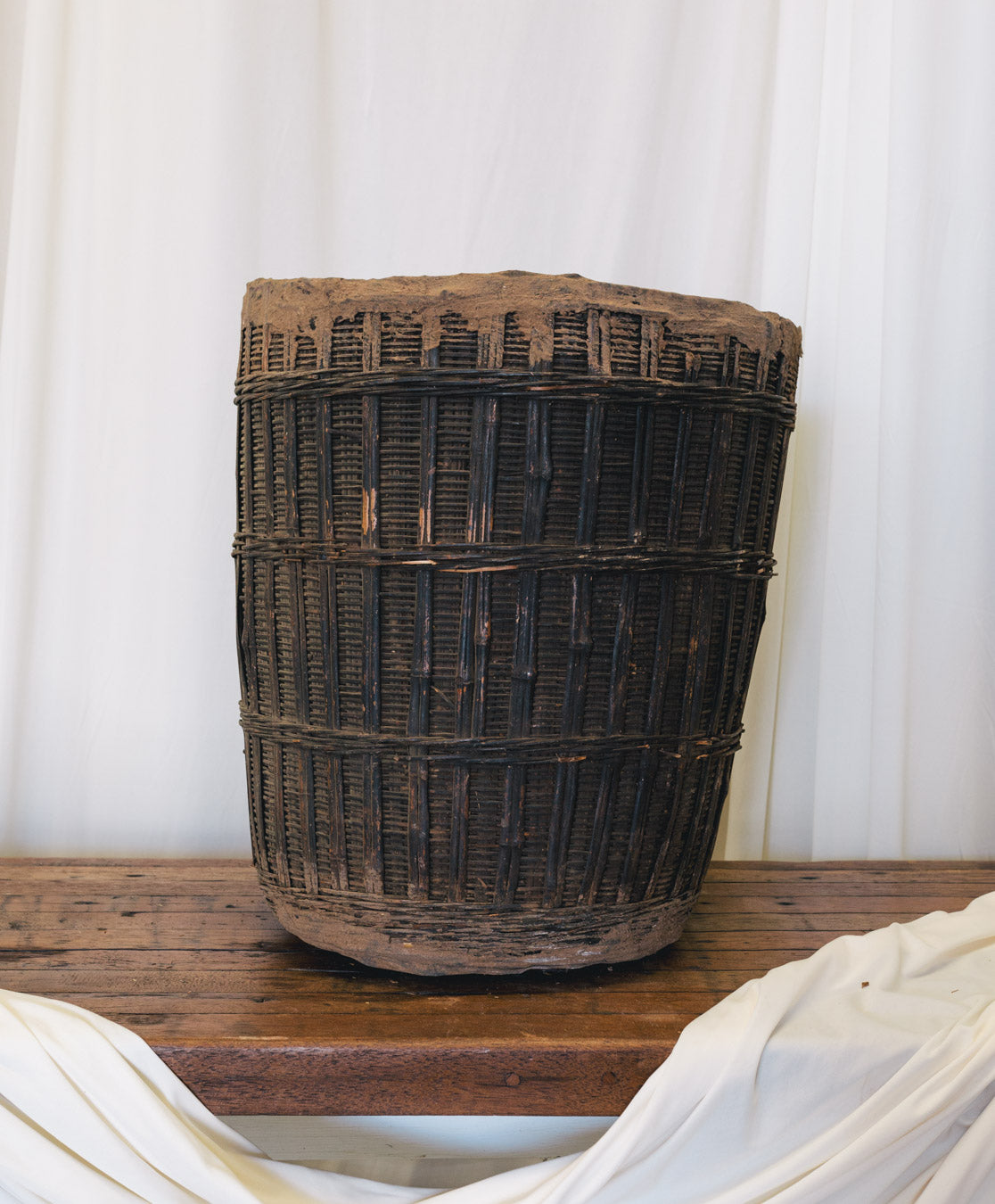 Vintage Indian Gathering Basket