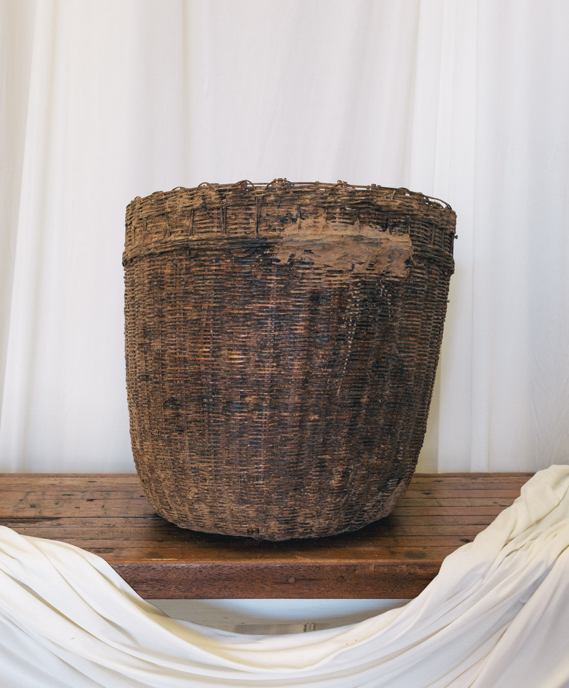 Vintage Indian Gathering Basket