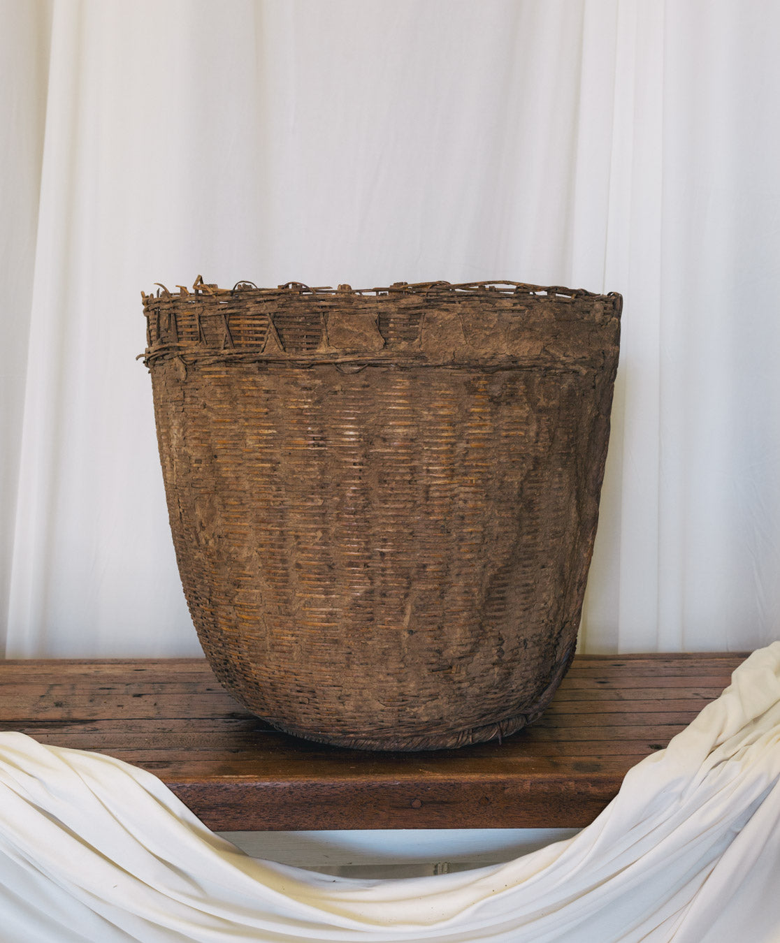 Vintage Indian Gathering Basket