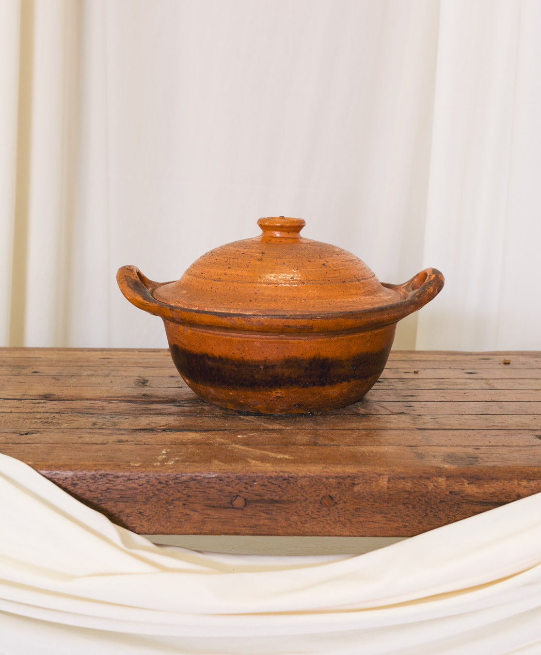 Vtg French Cooking Stoneware | Stew Dish w/ Lid