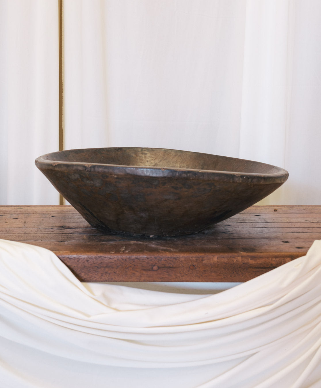 Indian Dark Wooden Bowl | XL