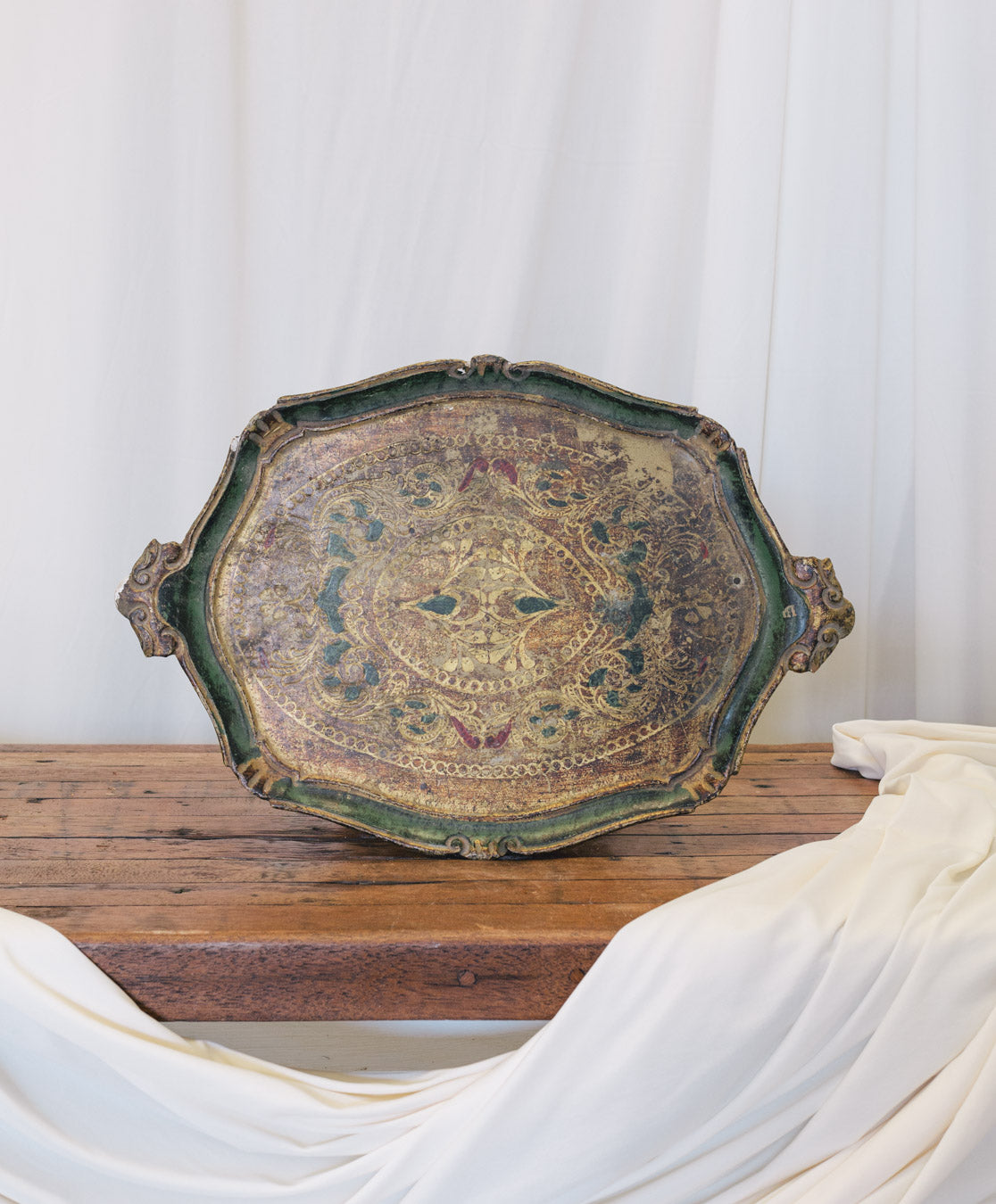 Vintage Italian Florentine Tray