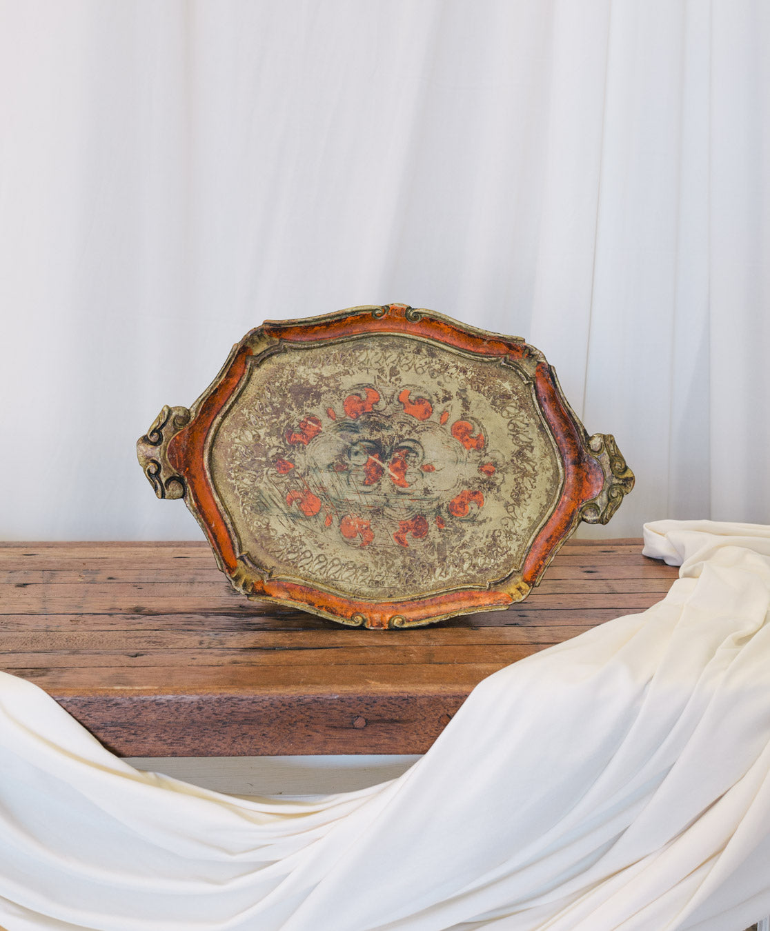 Vintage Italian Florentine Tray