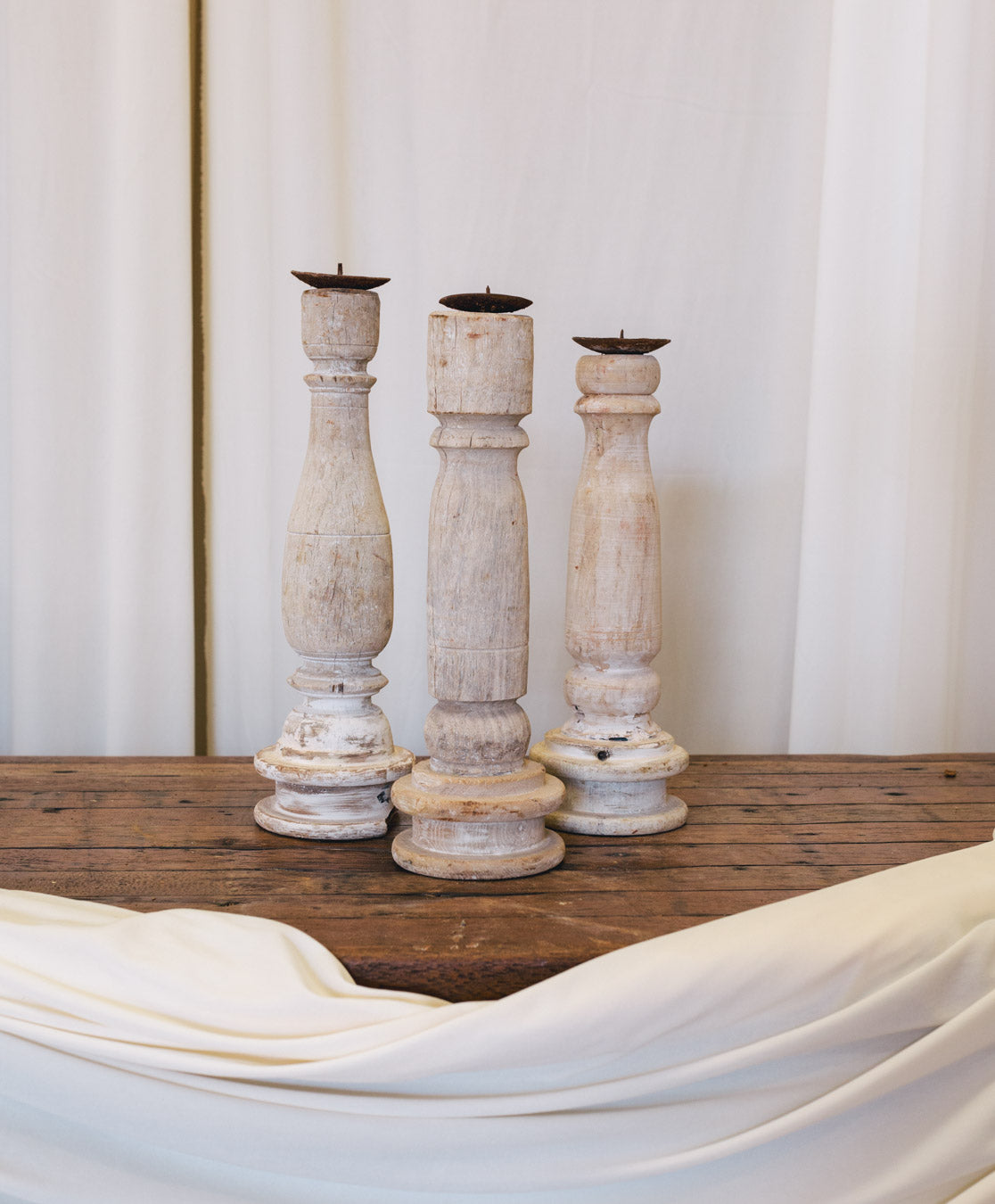 Vintage Table Leg Candlestand | Small