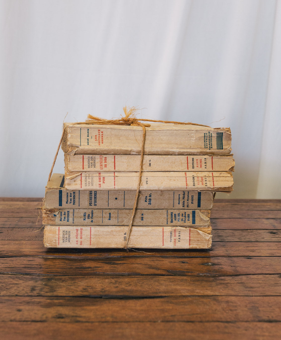 Vintage French Book Stack