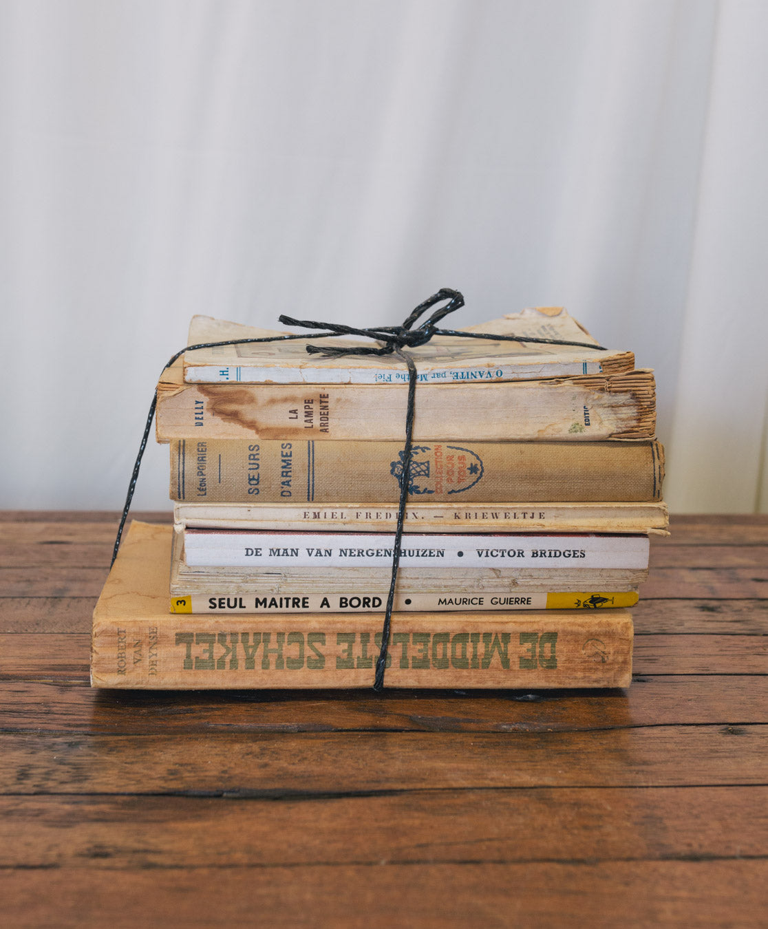 Vintage French Book Stack