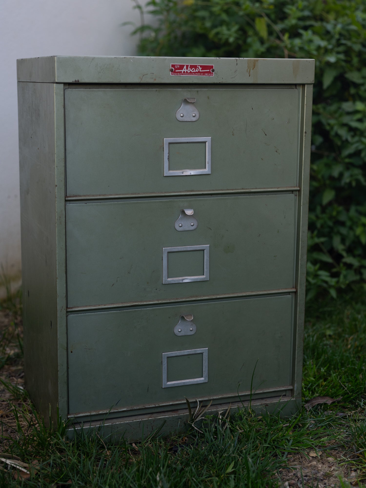 Vintage French Filing Cabinet | Metal