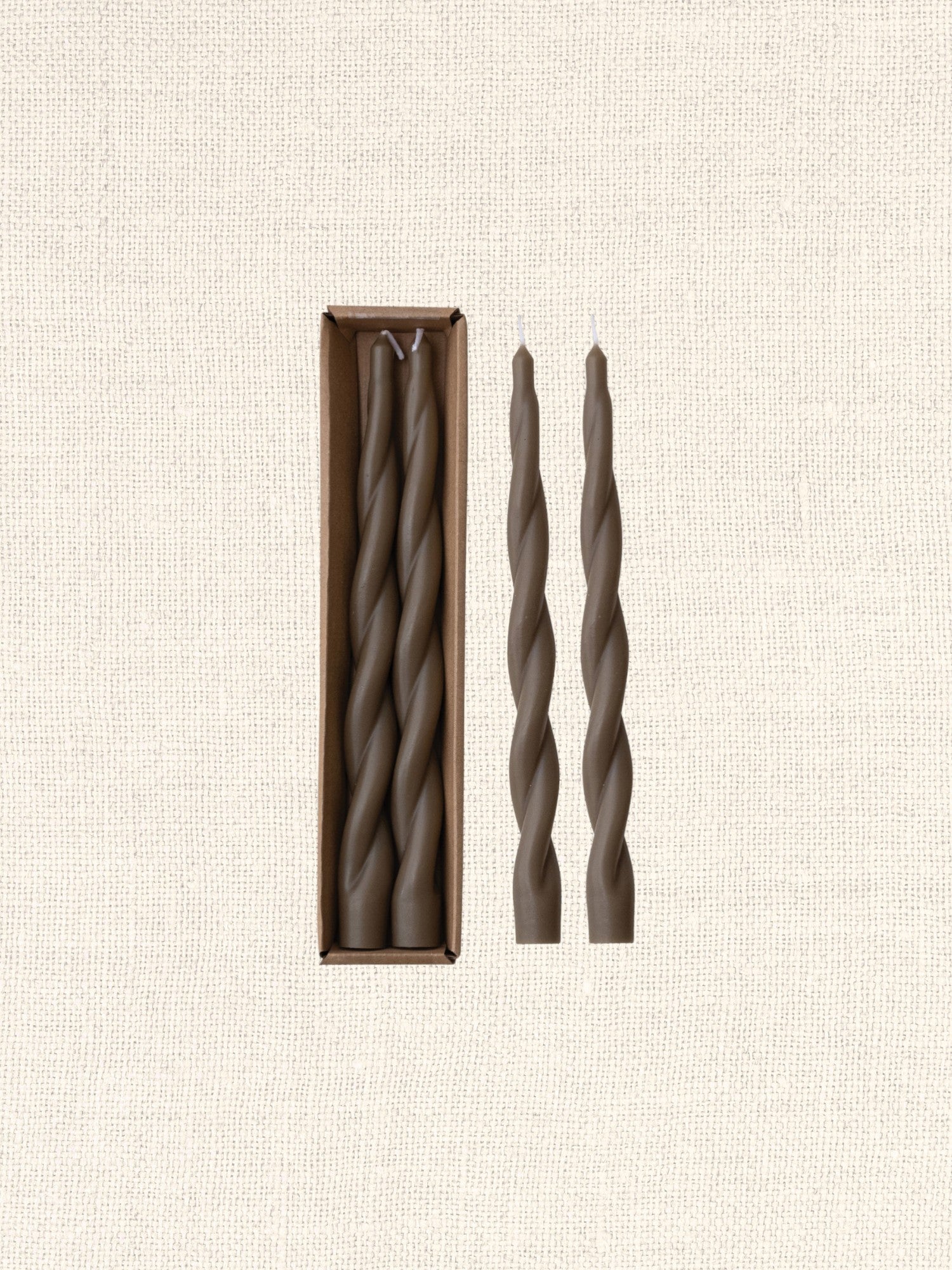 Twisted Taper Candles Unscented