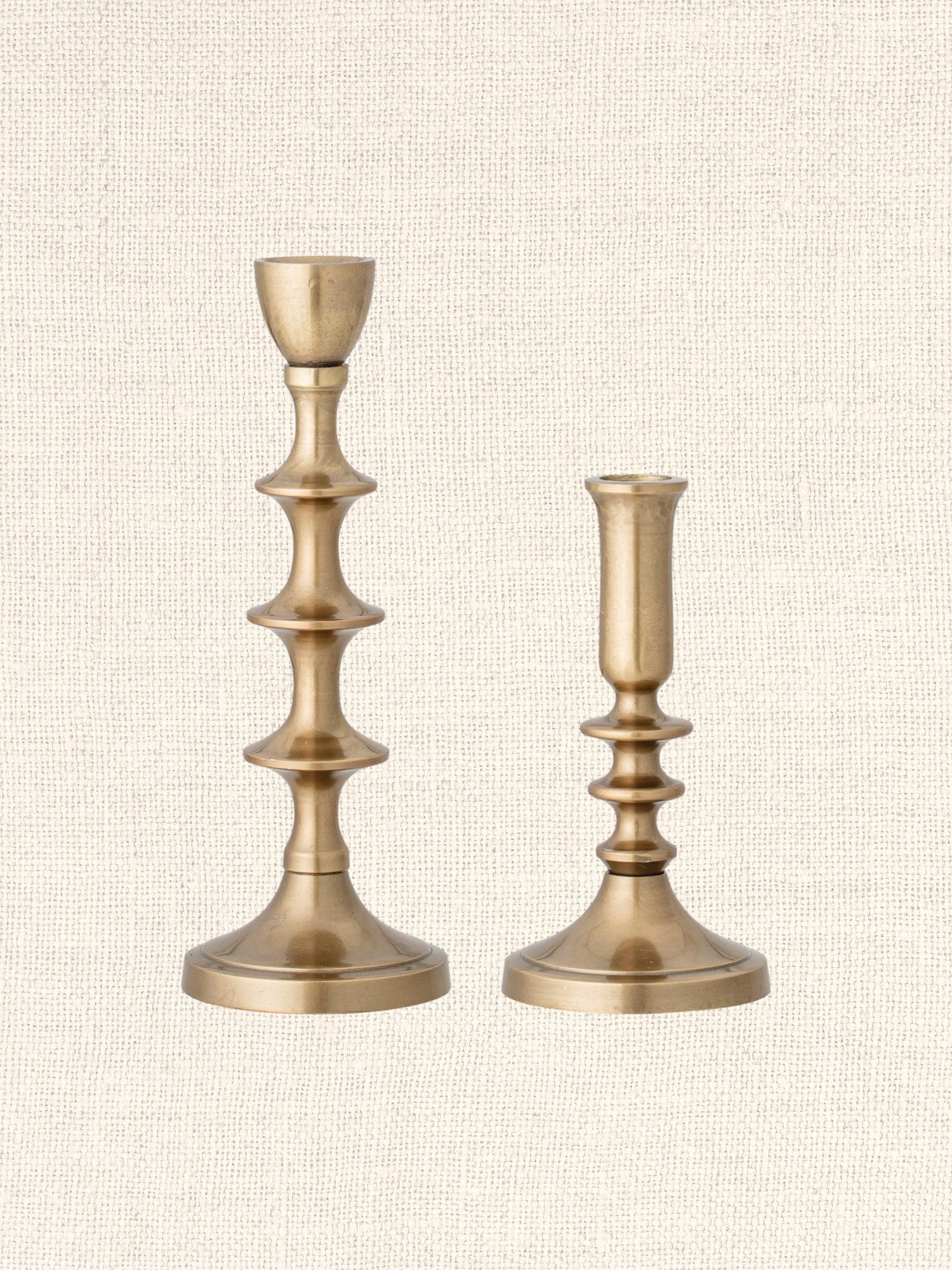 Metal Taper Holders with Antique Finish