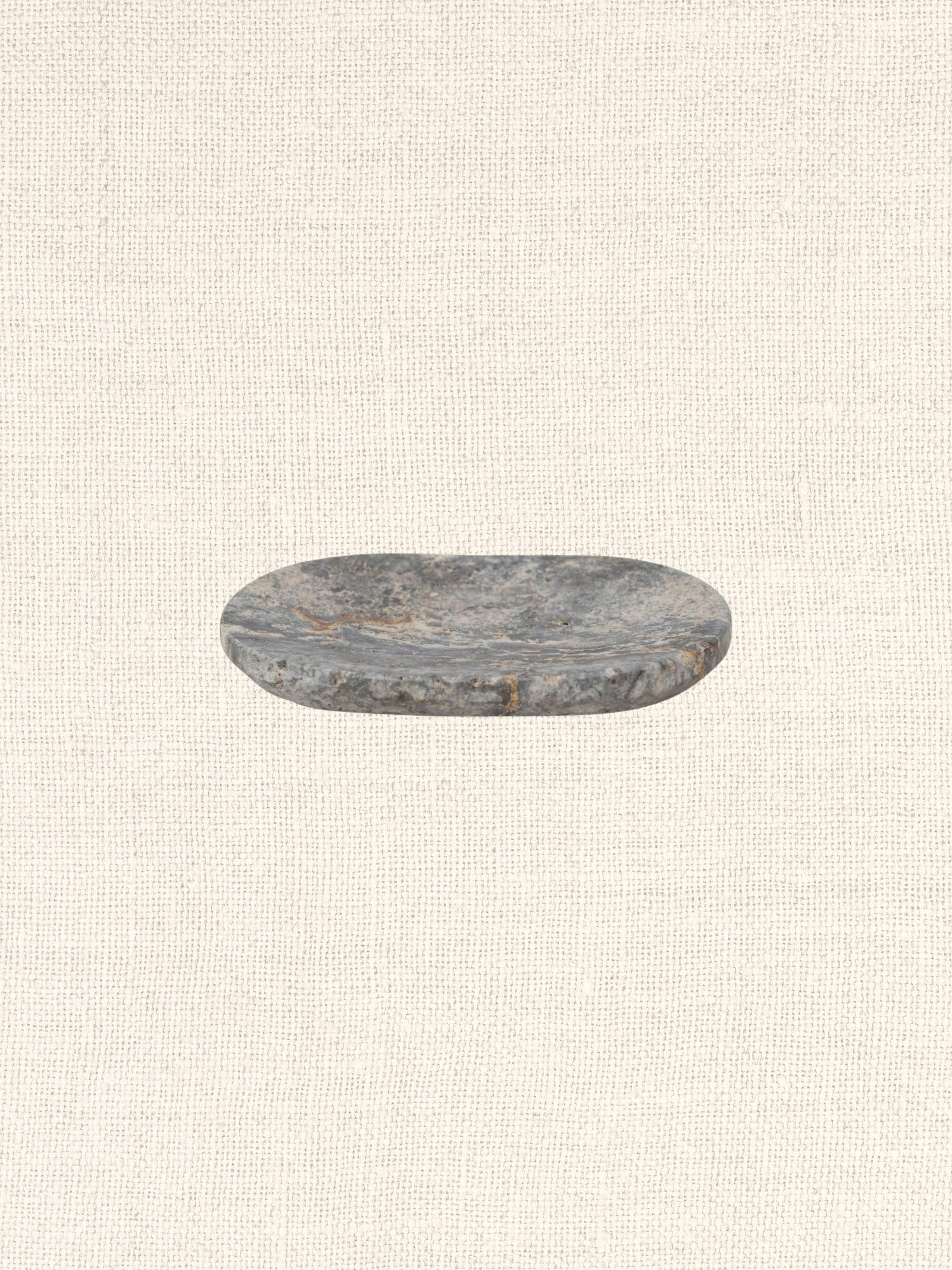 Oval Travertine Soap Dish