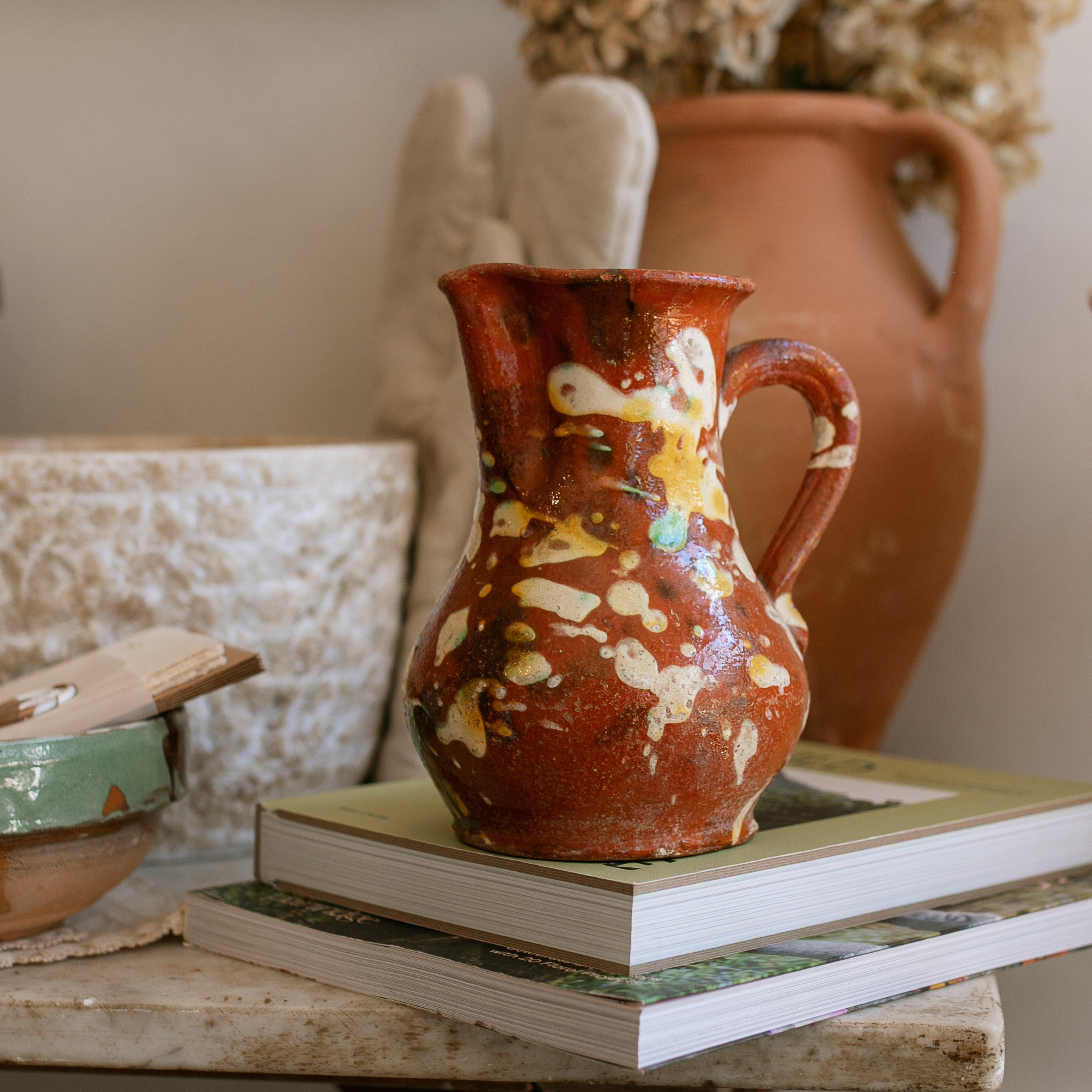 Terracotta Speckled Pitcher
