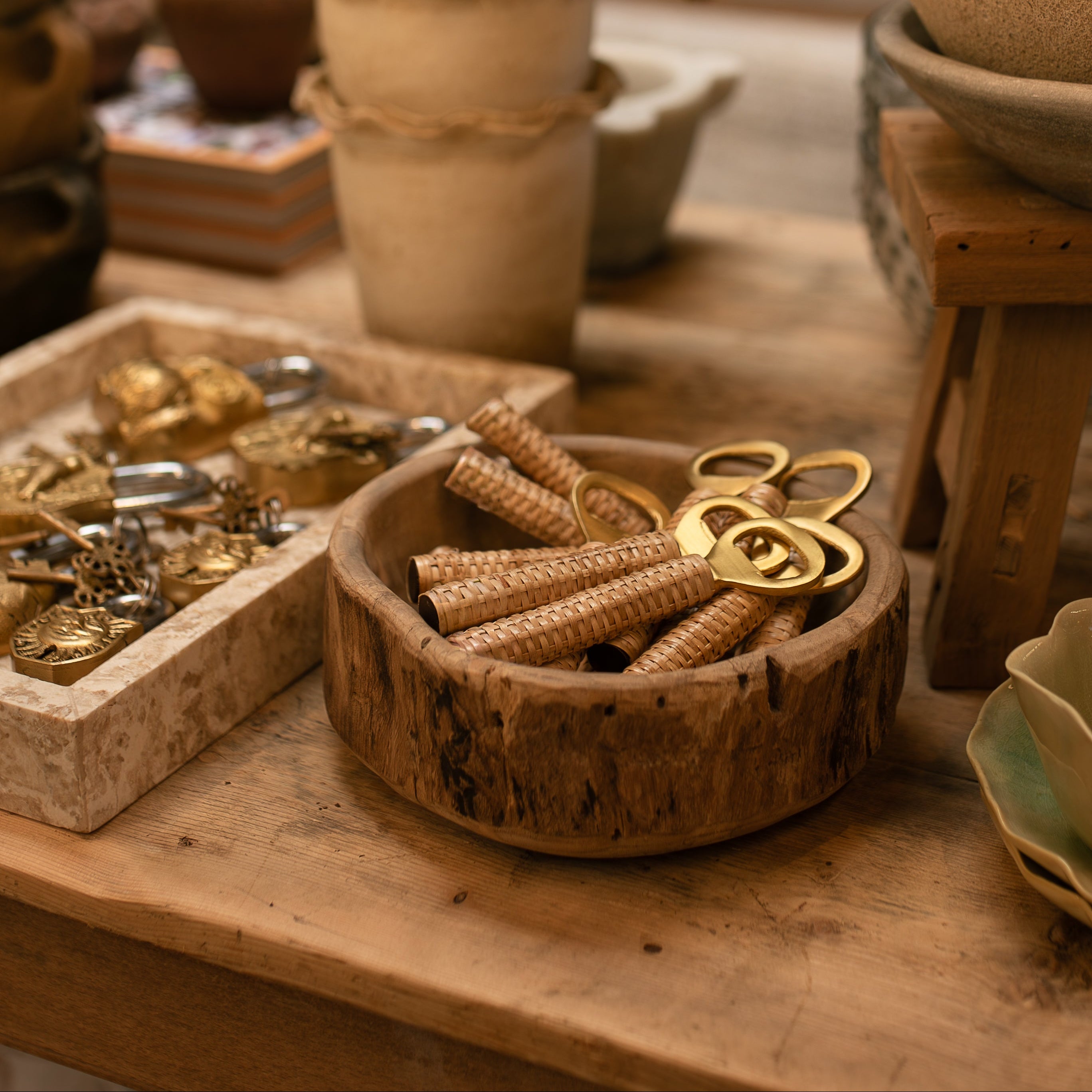 Bottle Opener Bamboo Wrapped Handle