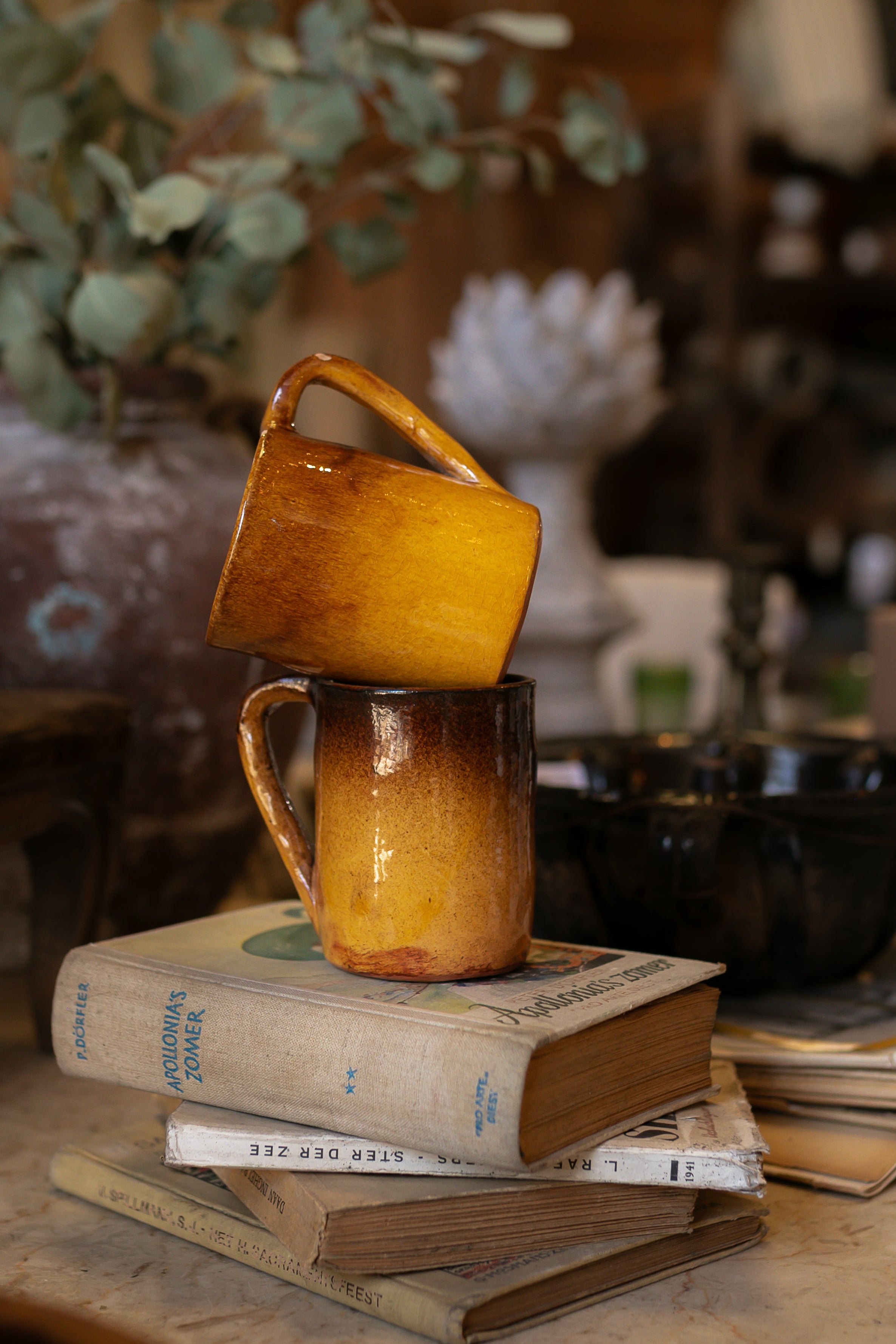 Vintage French Earthenware Mug