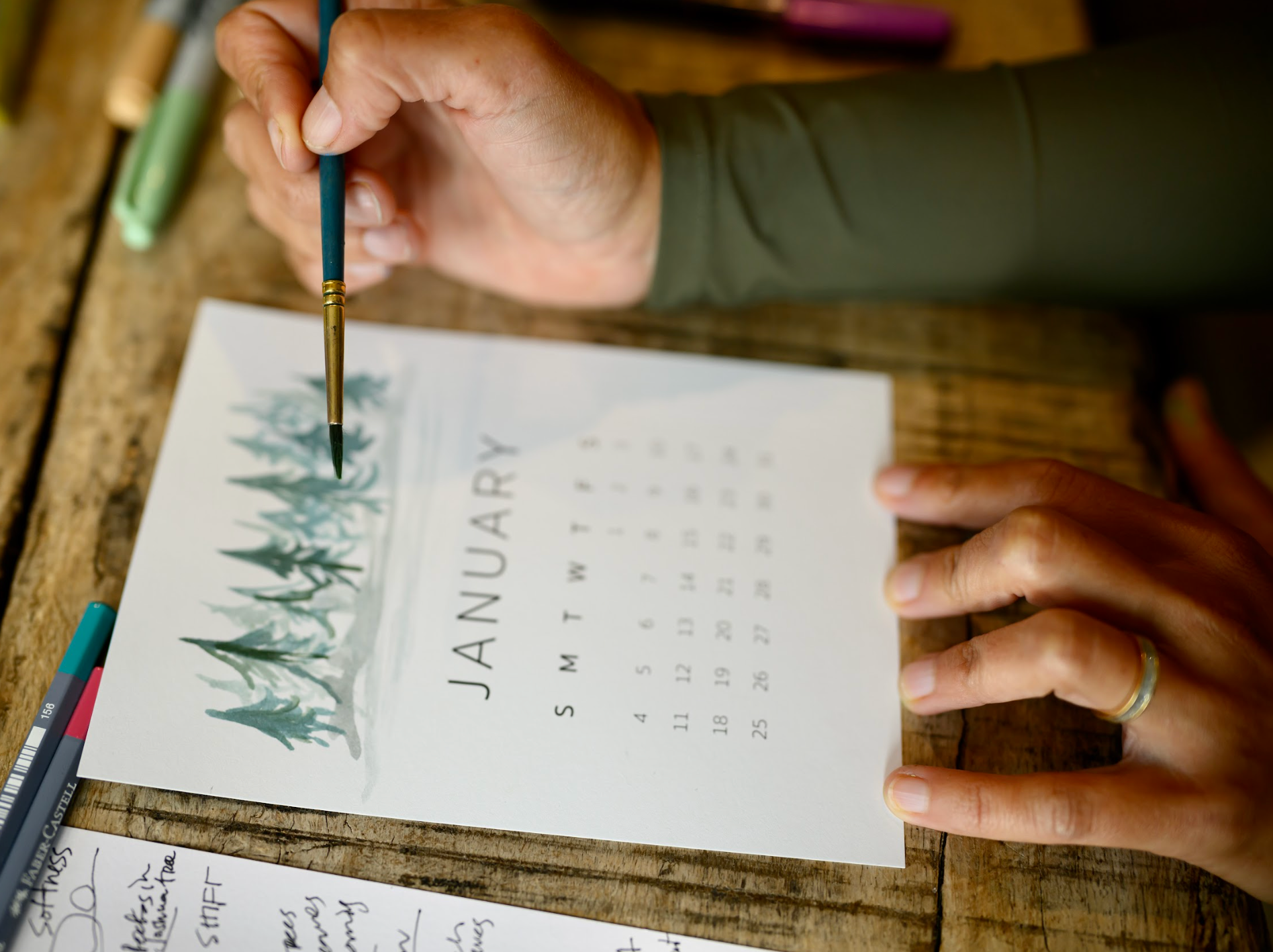 Paint & Plan: 2026 Mixed Media Calendar Workshop (12/4)