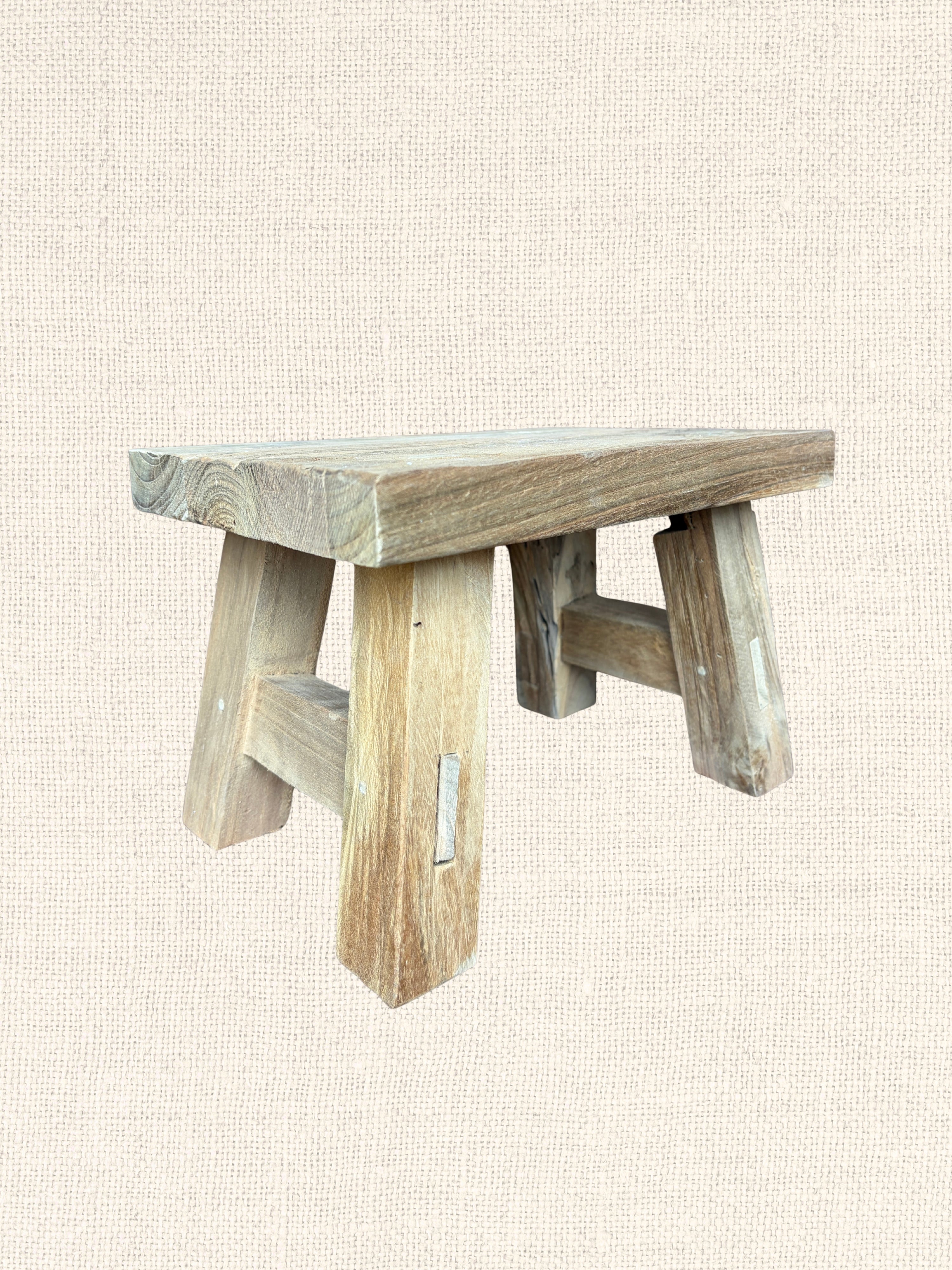 Indonesian Teak Wood Mini Stool