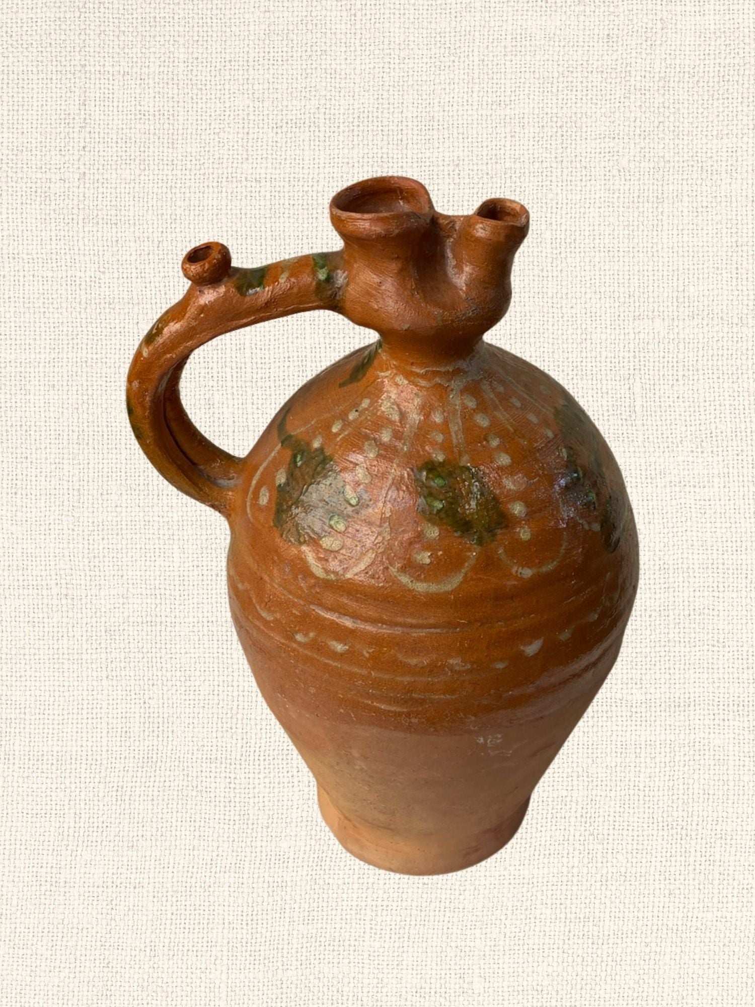 German Sourced Vintage Clay Jug | Large