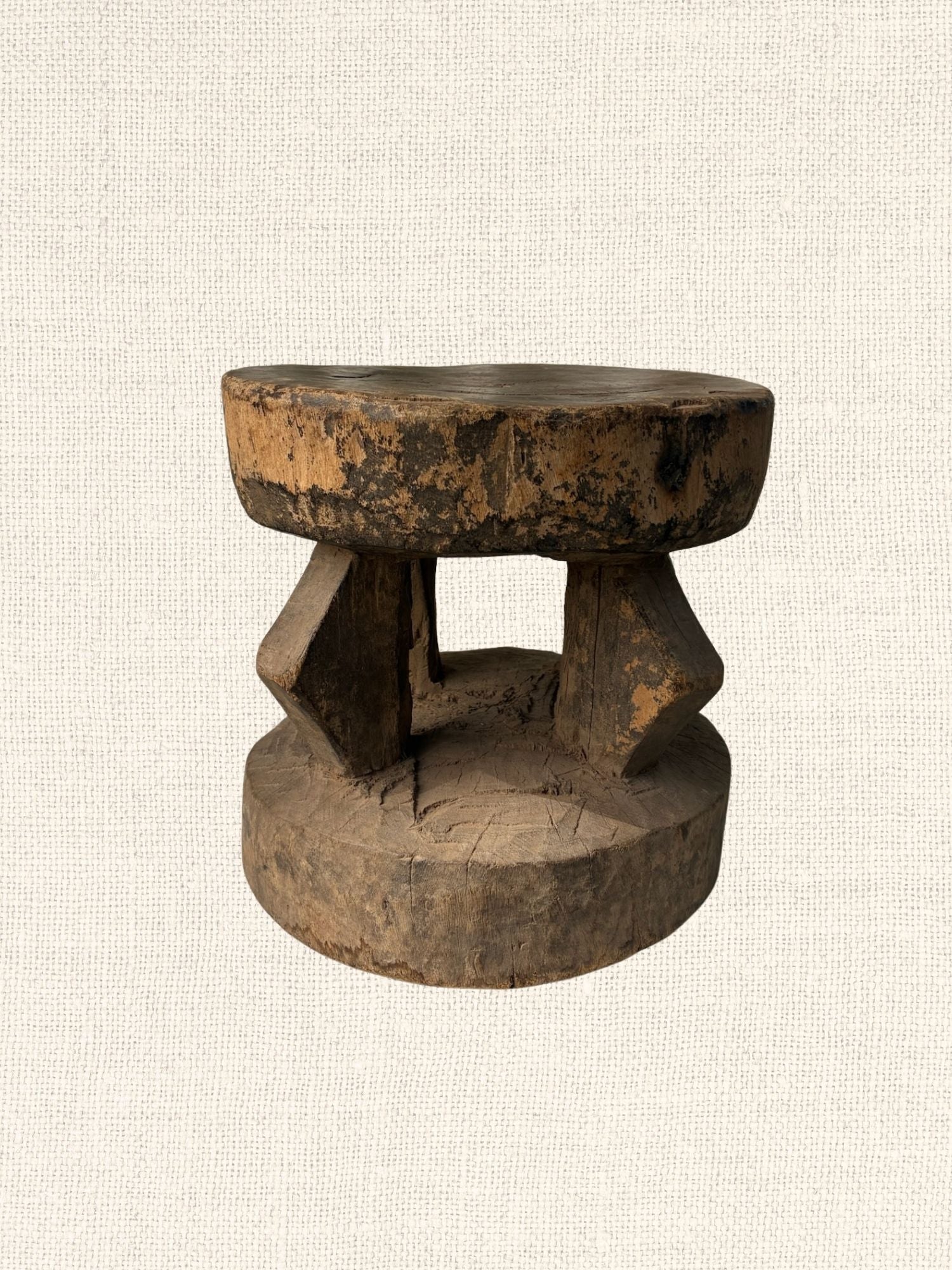 Vintage African Wood Stool No. 2