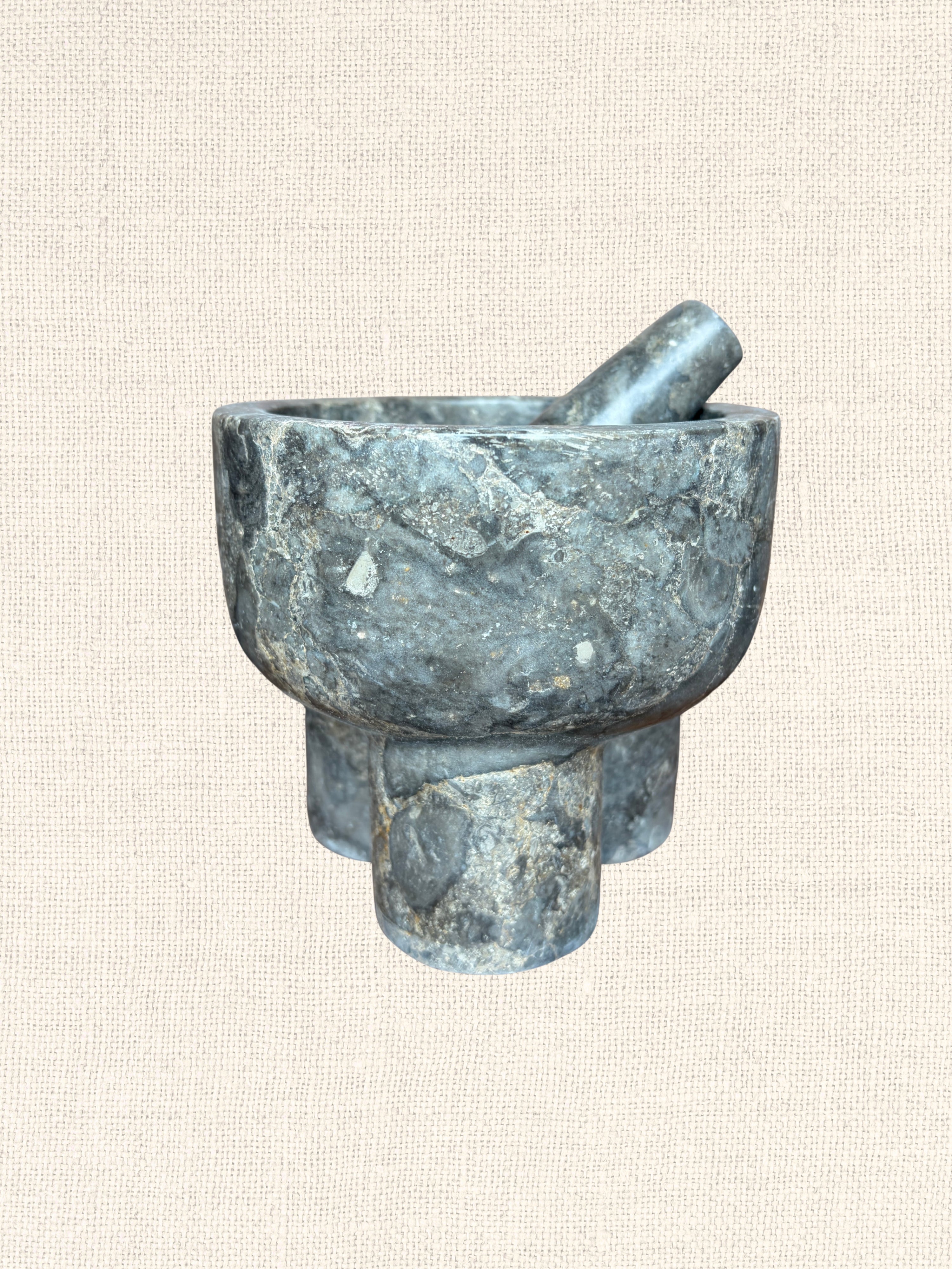 Tripod Marble Pestle & Mortar