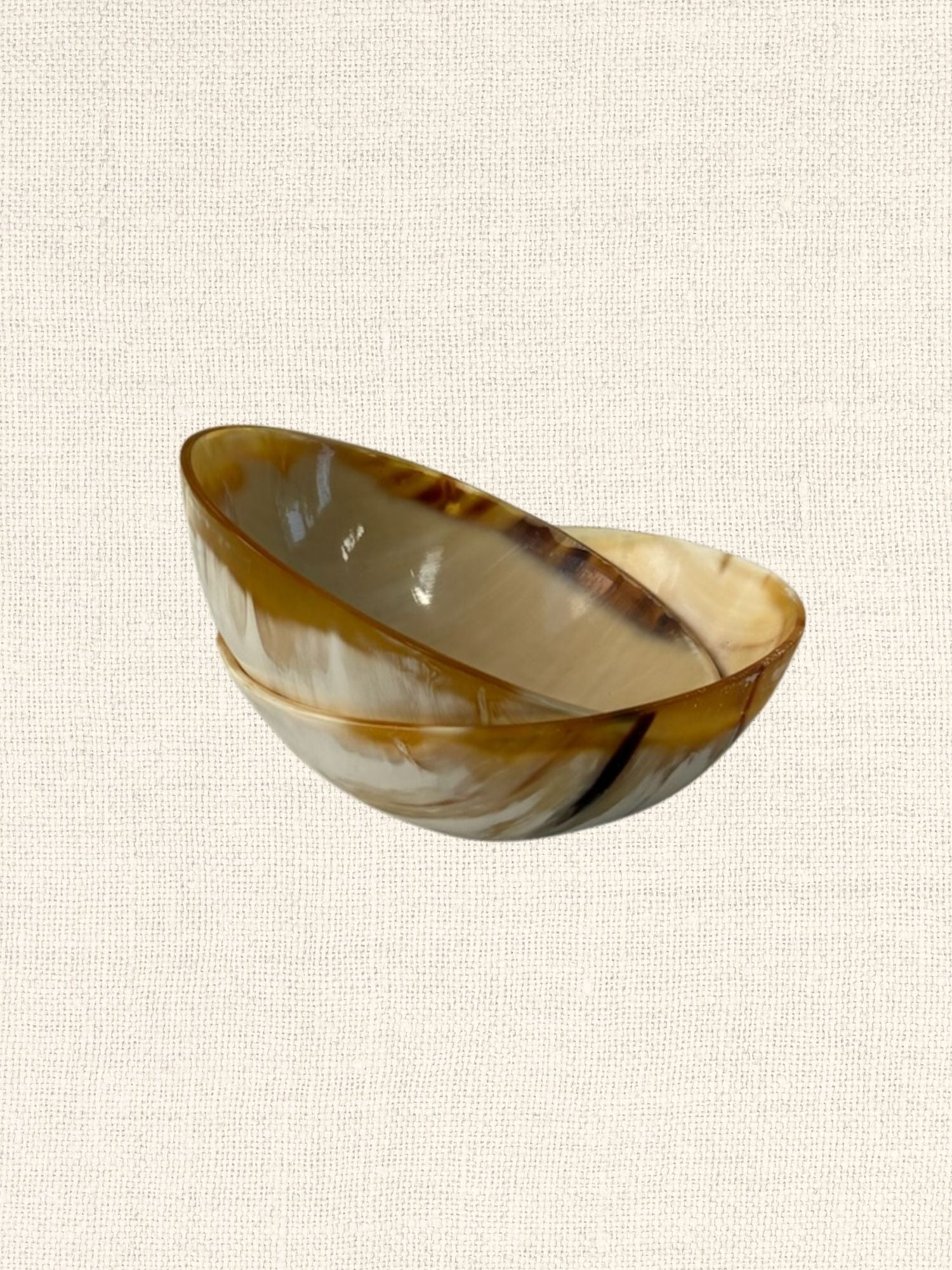 Round Horn Bowl | White