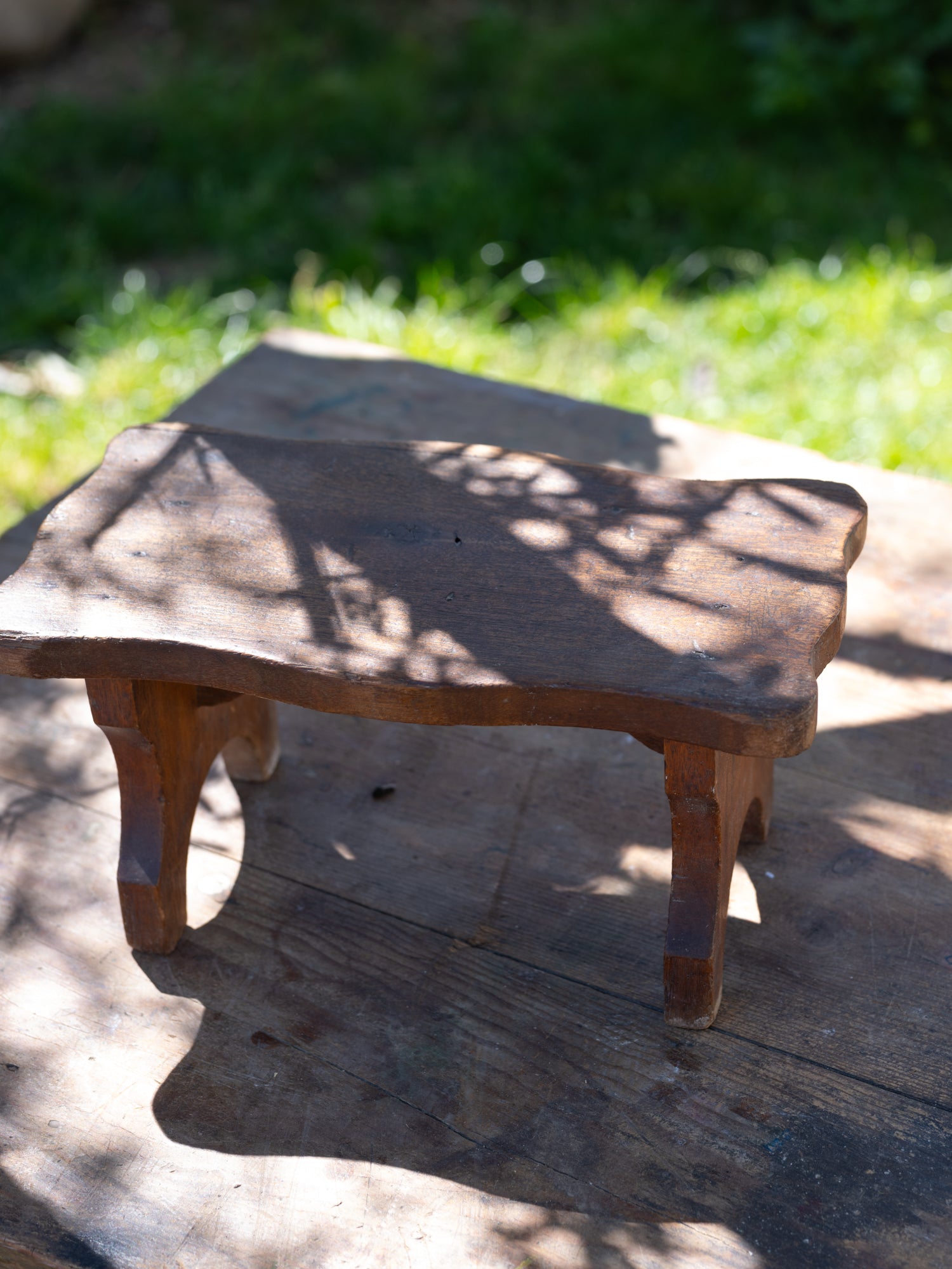 Vintage Mini Stool | Ornate Seat
