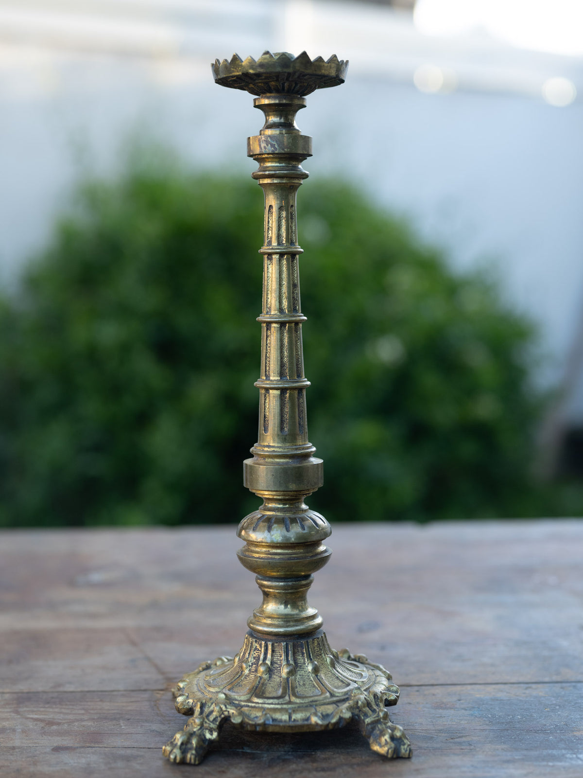 Vintage French Candlestick | Brass | Extra Tall
