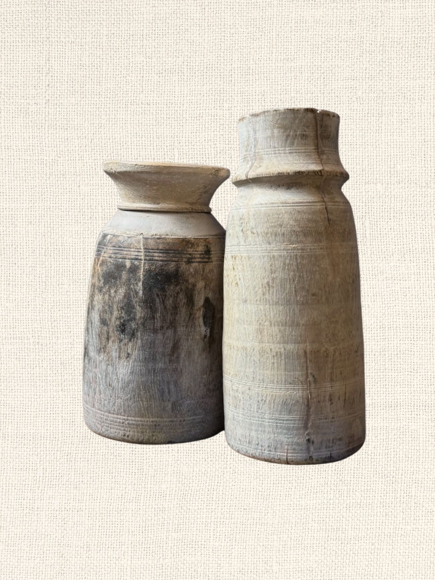 Teak Wooden Pot