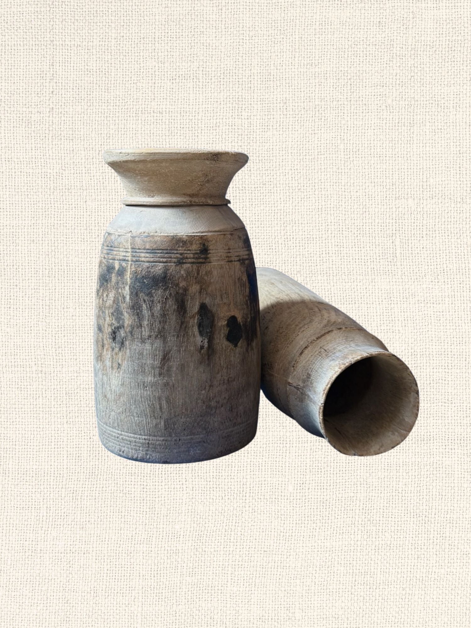 Teak Wooden Pot