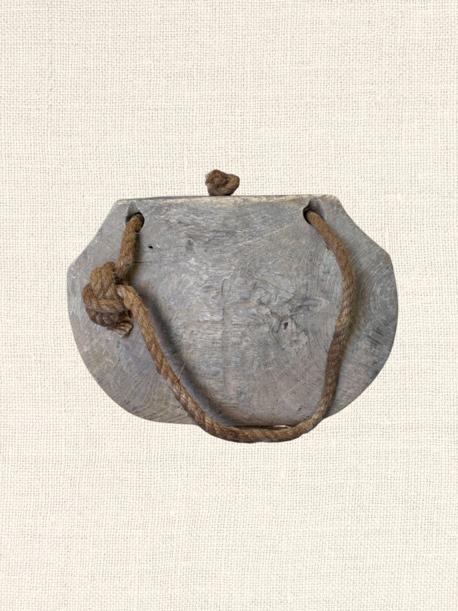 Vintage Indian Wood Cow Bell