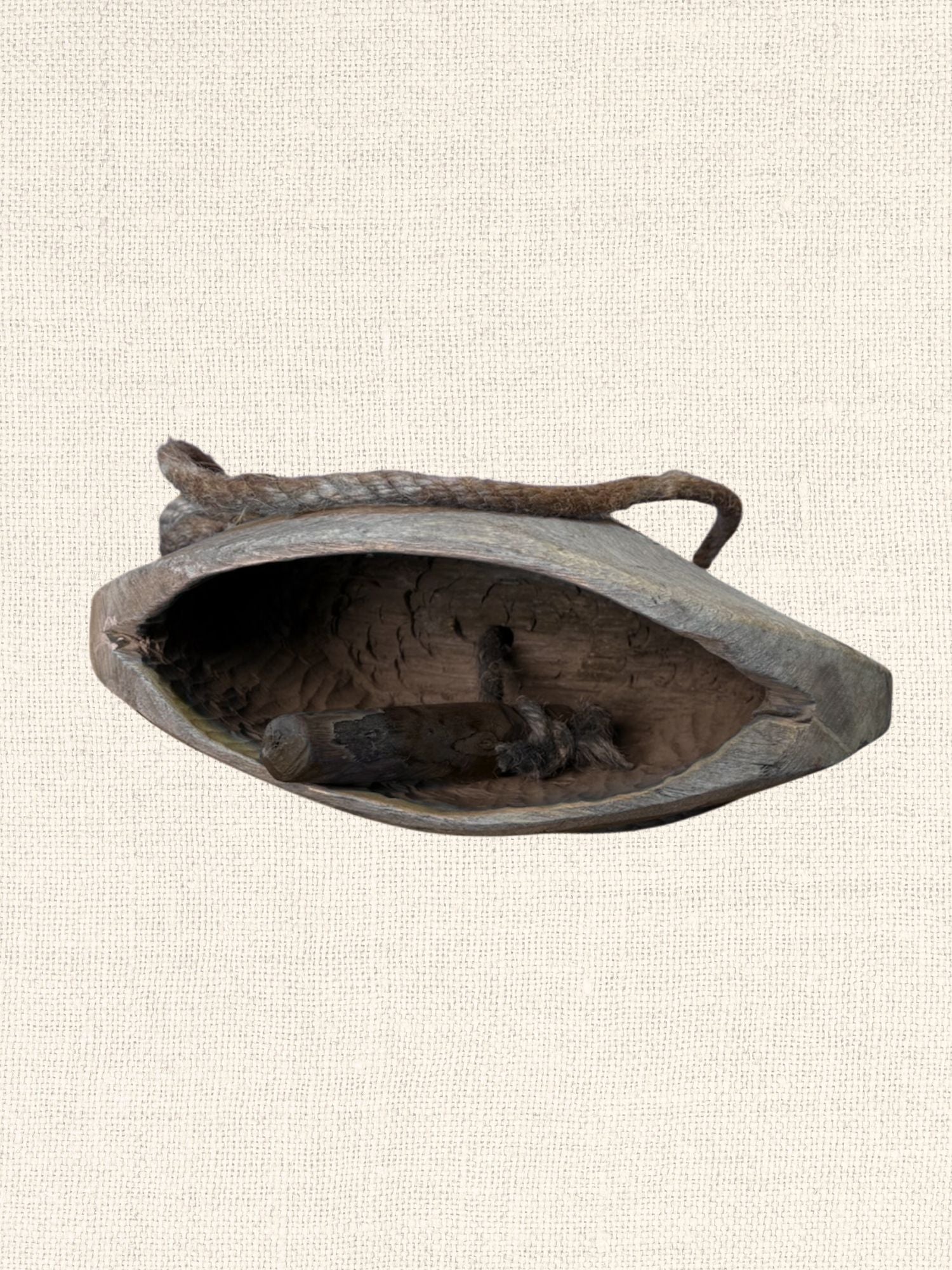 Vintage Indian Wood Cow Bell