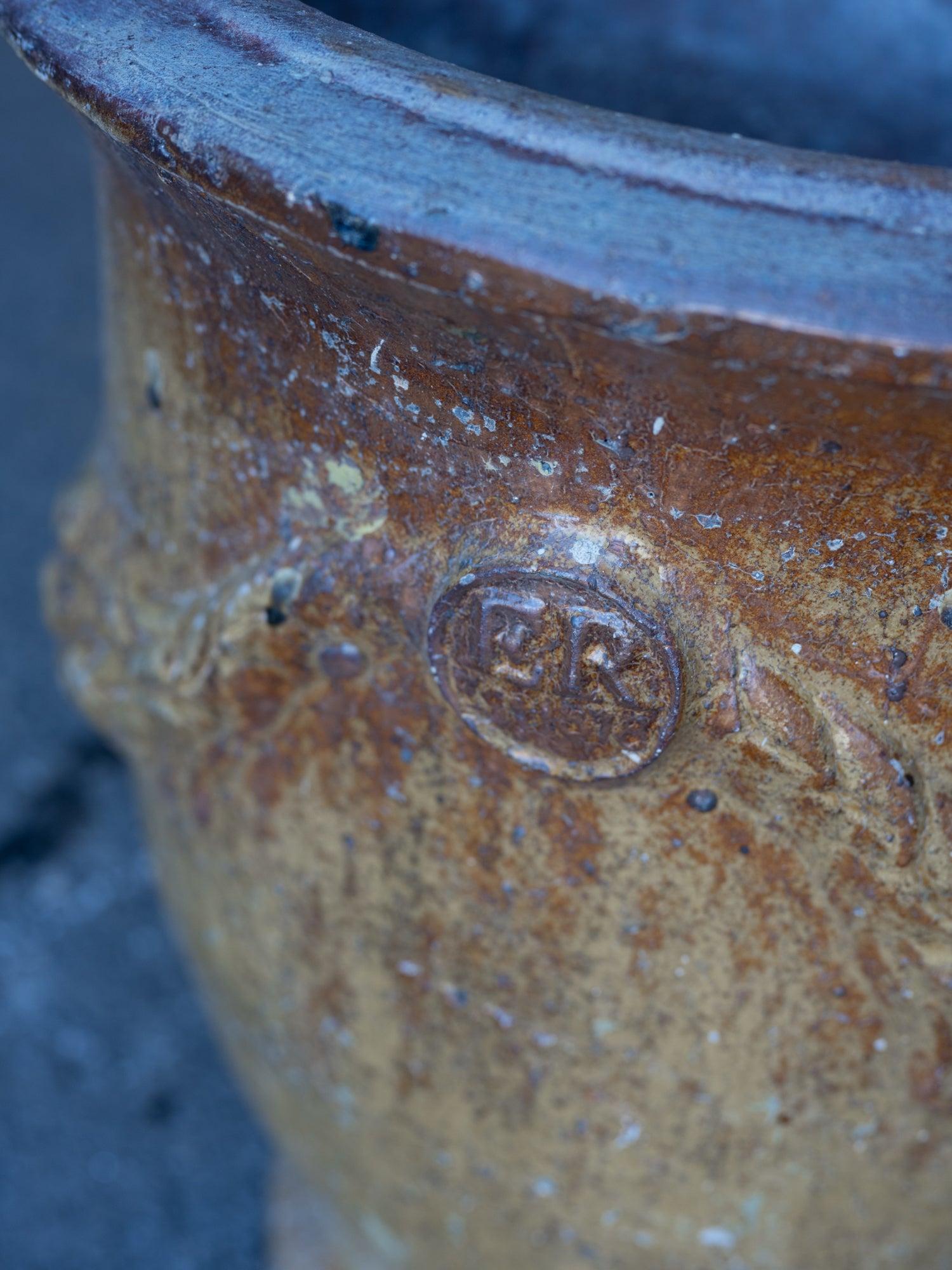Vintage French Anduze Urn | Mustard