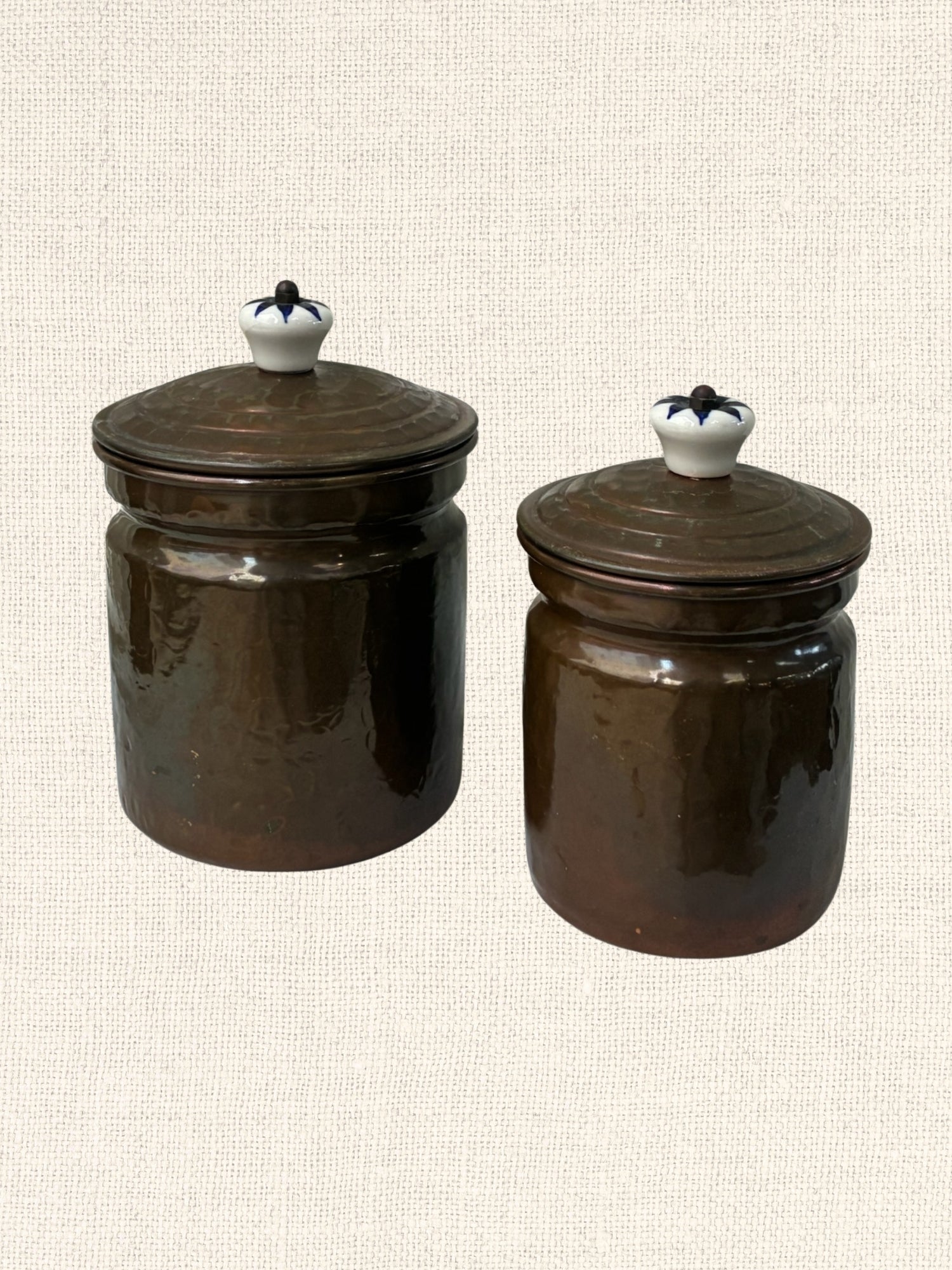 Vintage Copper Storage Pot | Large