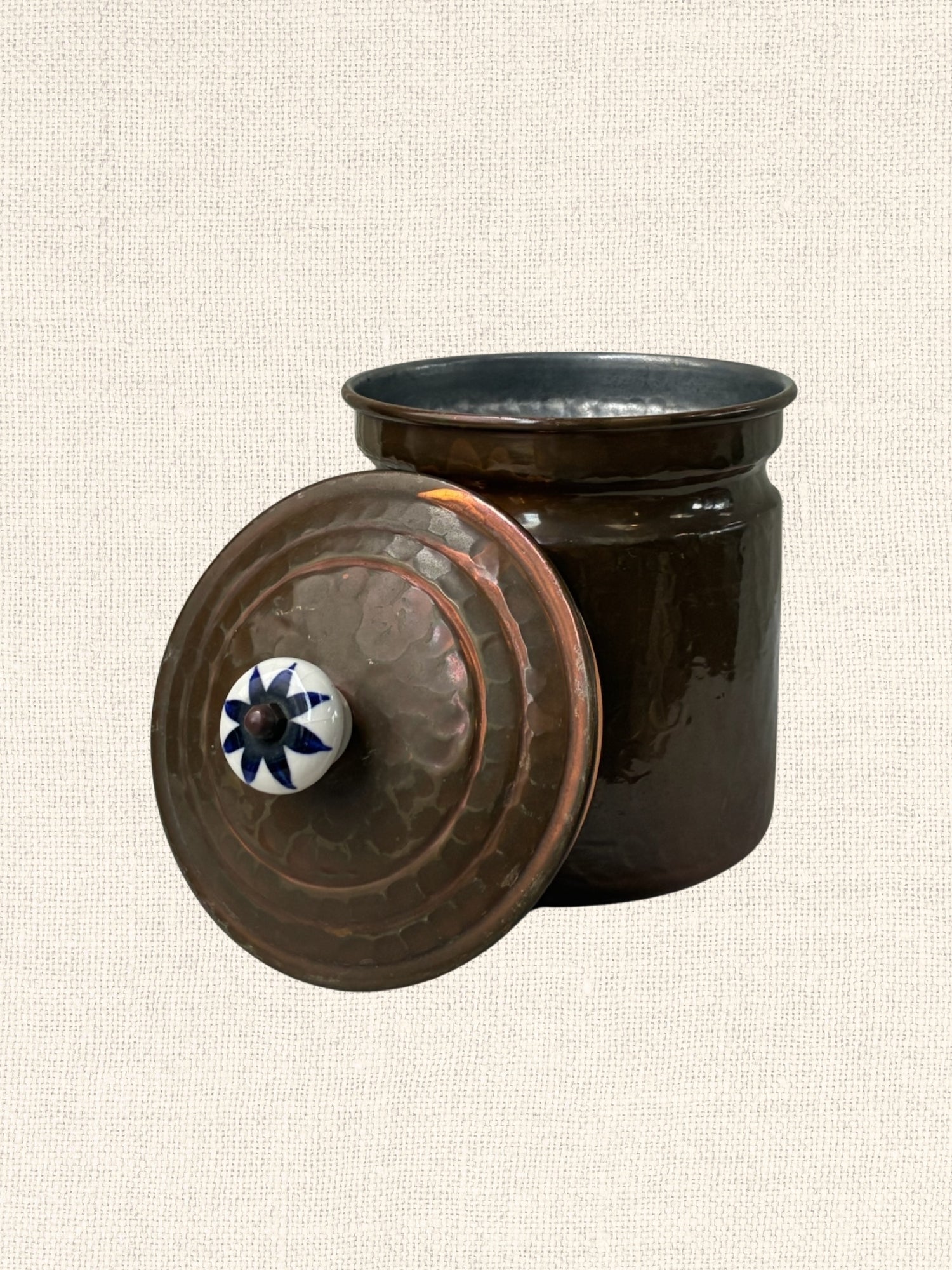 Vintage Copper Storage Pot | Large