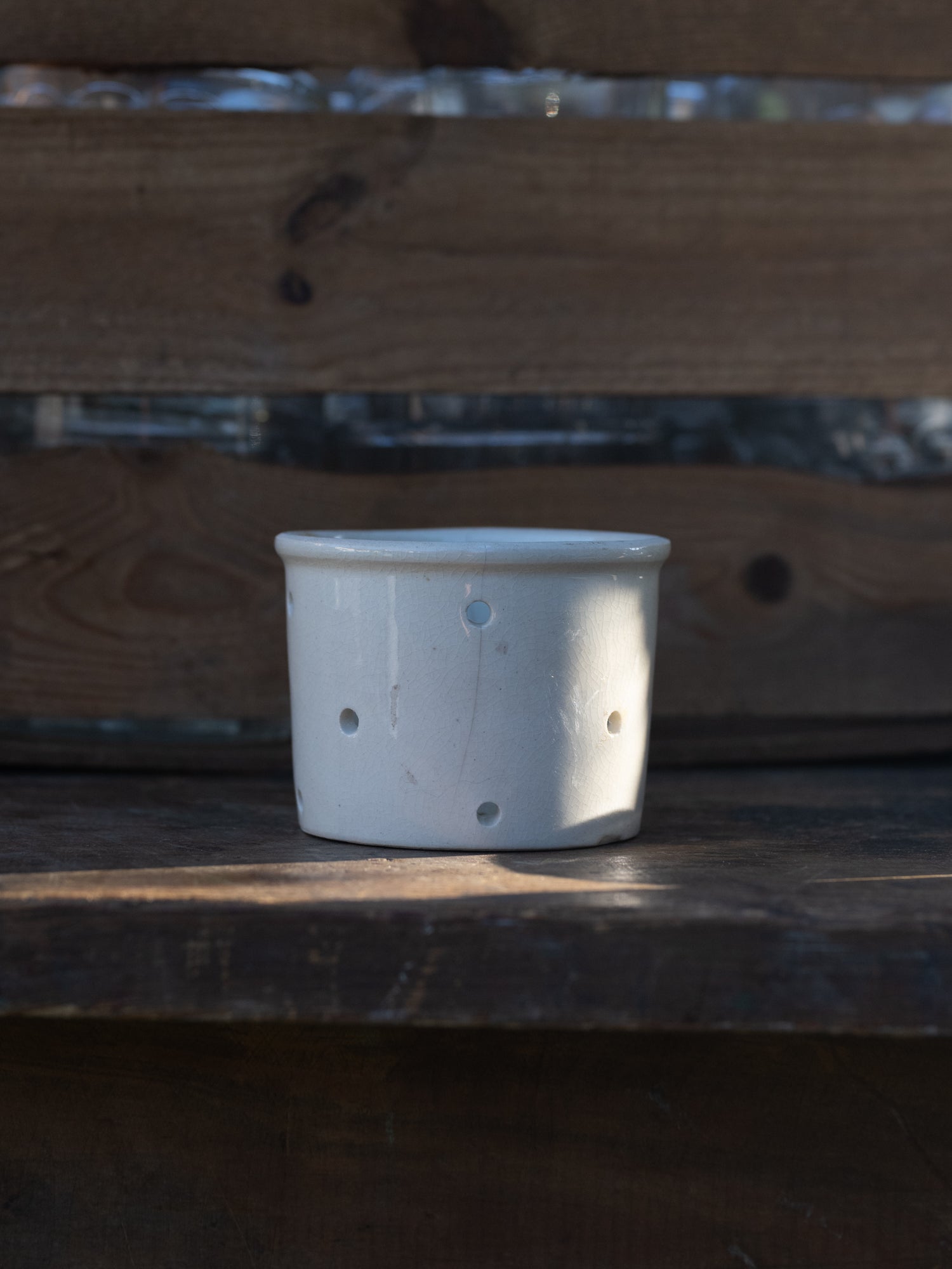Vintage French Ceramic Cheese Jar
