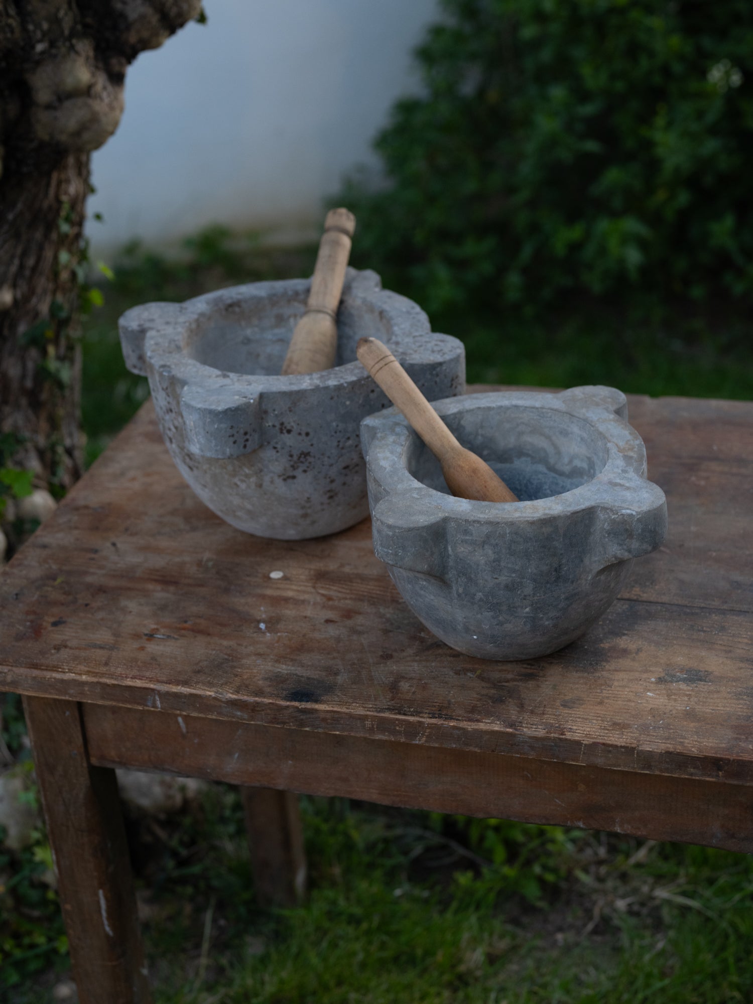 Vintage French Stone Mortar | Lrg
