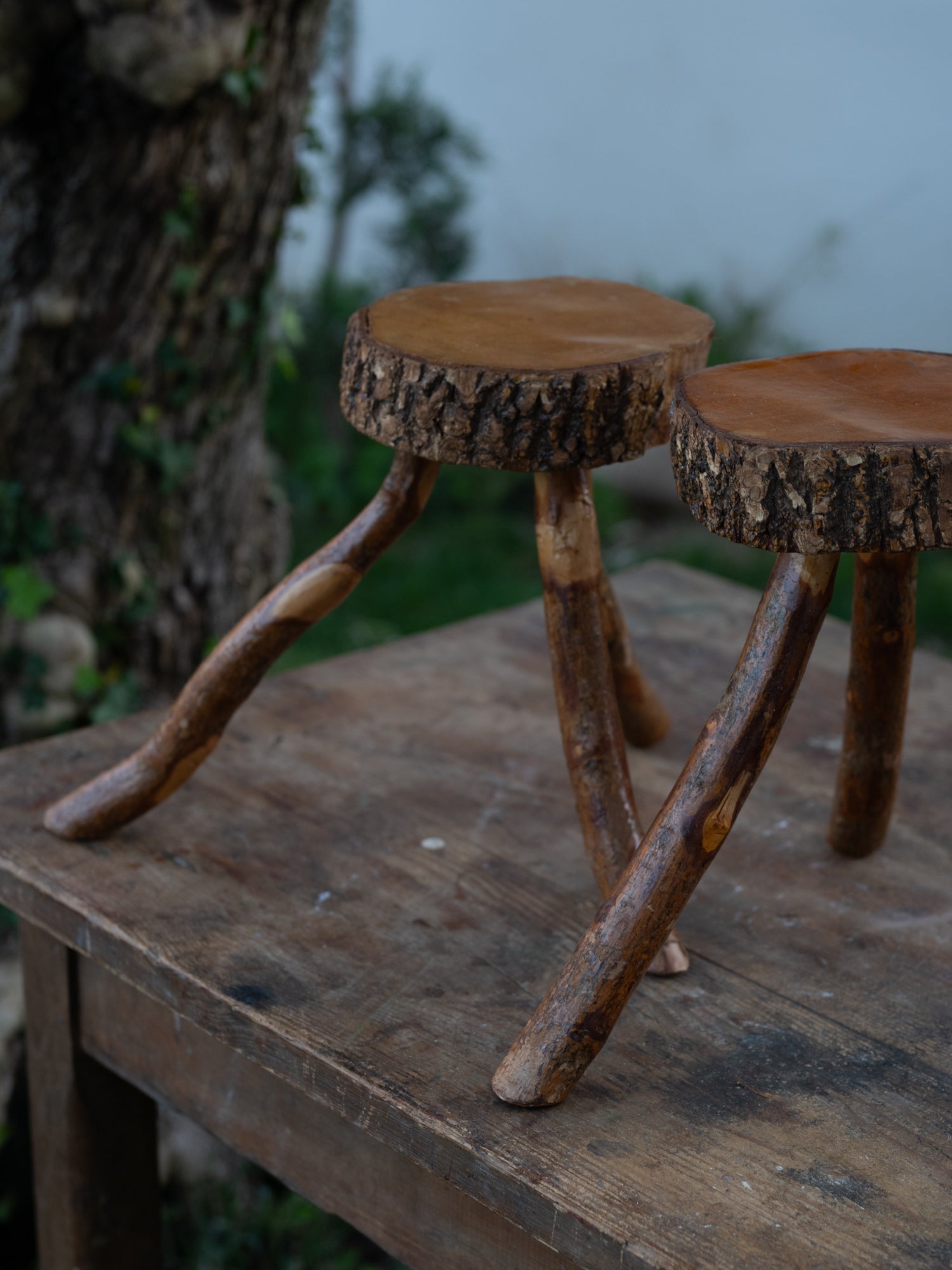 Vintage French Stool | Lumberjack