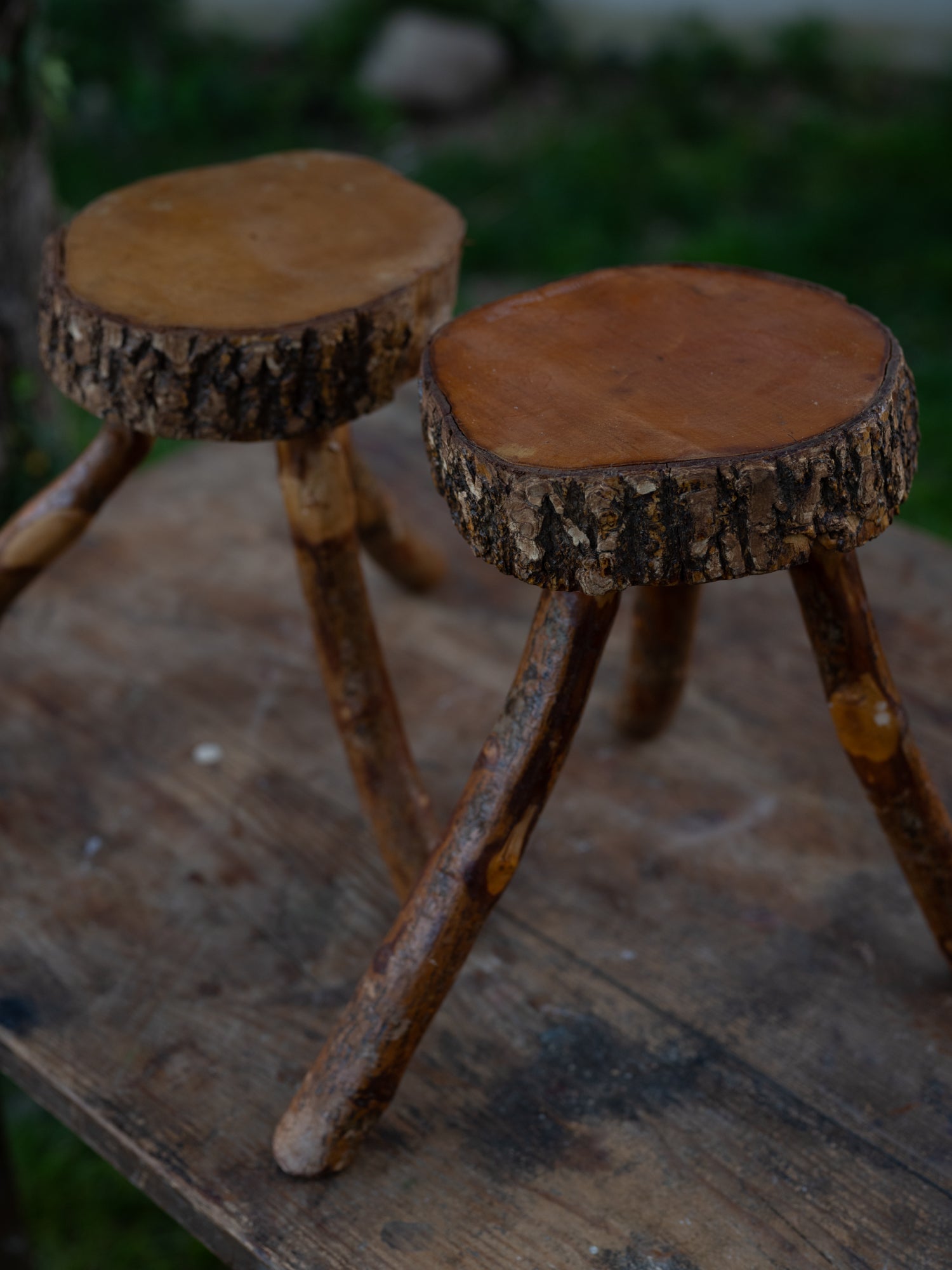Vintage French Stool | Lumberjack