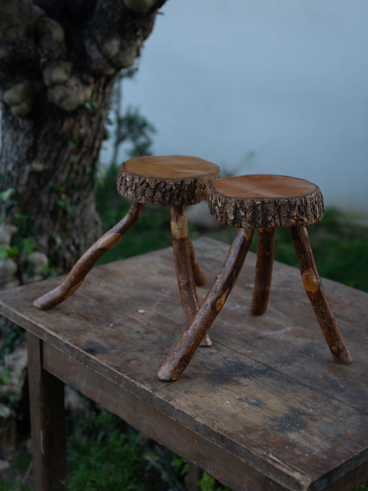 Vintage French Stool | Lumberjack