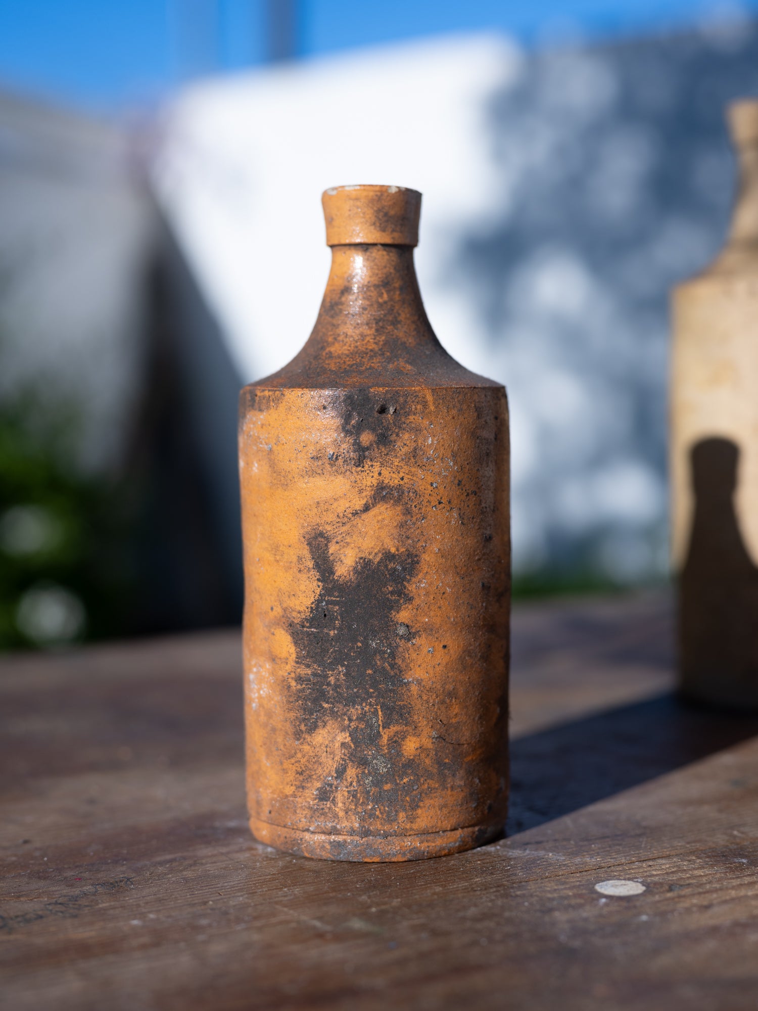 Antique French Ceramic Ale Bottles