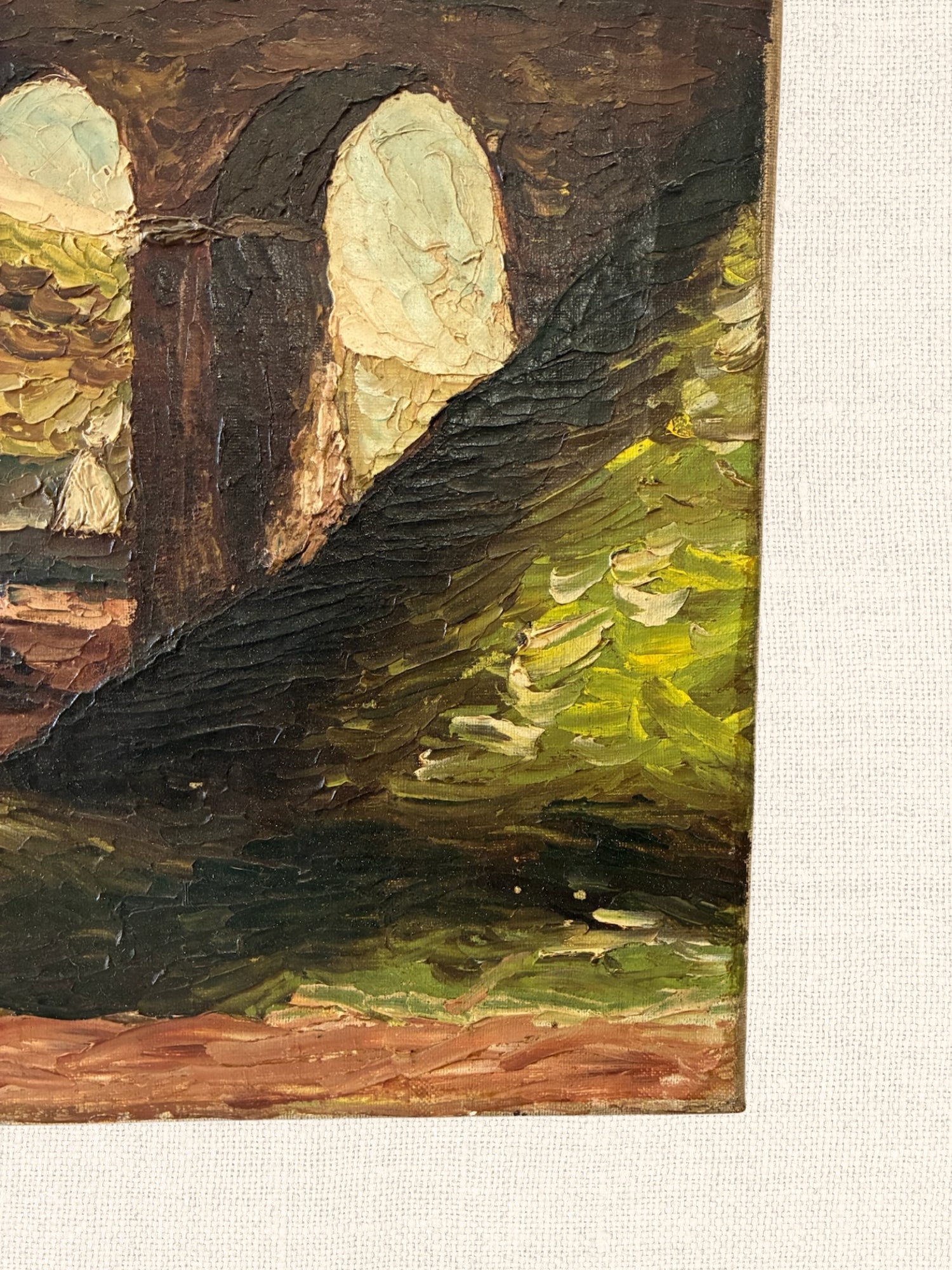 Vintage French Painting | European Aquaduct